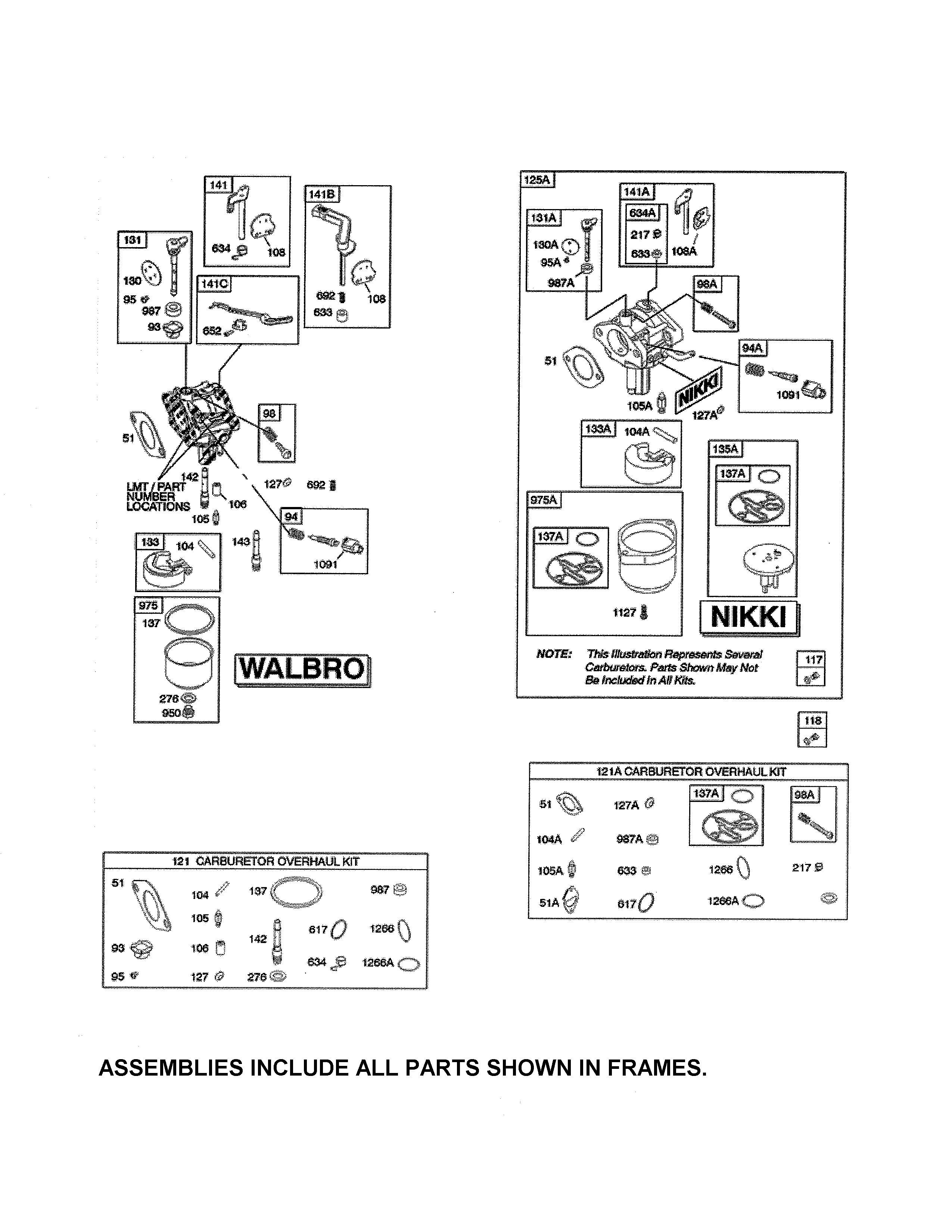Poulan PXT12530 (96046001400) carburetor diagram