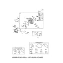 Poulan 96046000800 cylinder head/gasket set diagram