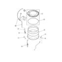Alliance EA2220LA outer tub/cover/pressure hose diagram