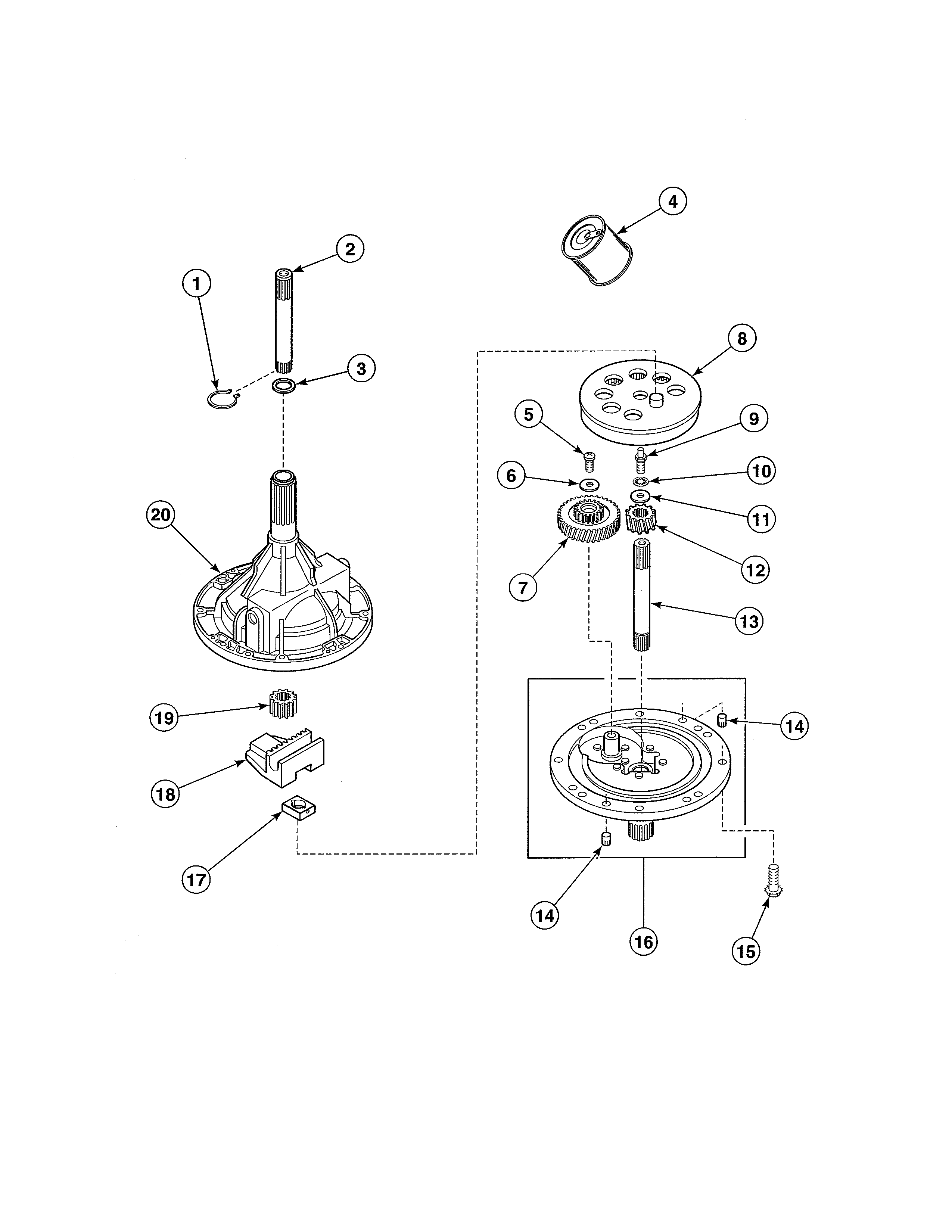 Alliance EA3820LA transmission diagram
