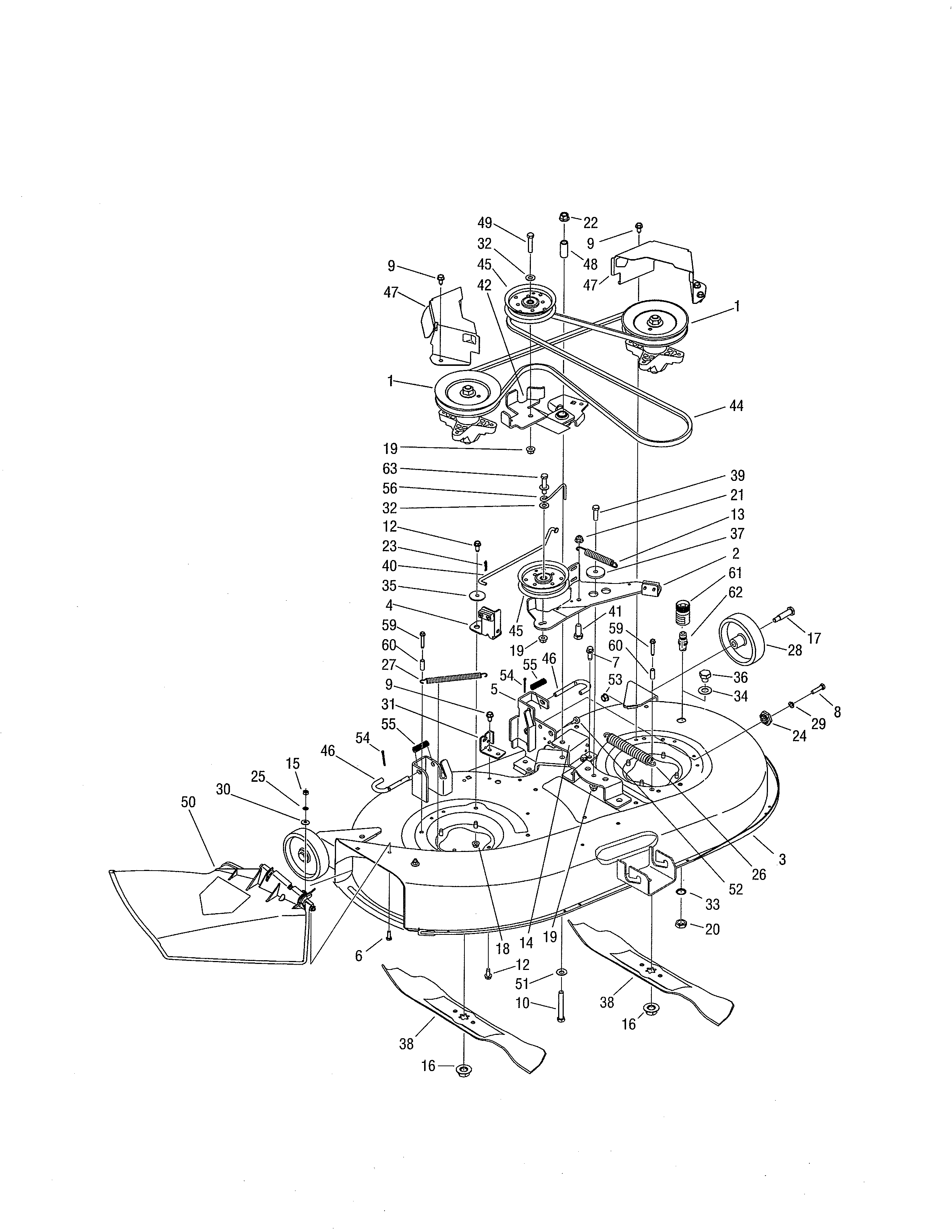 Toro 13BX60RG744 deck diagram