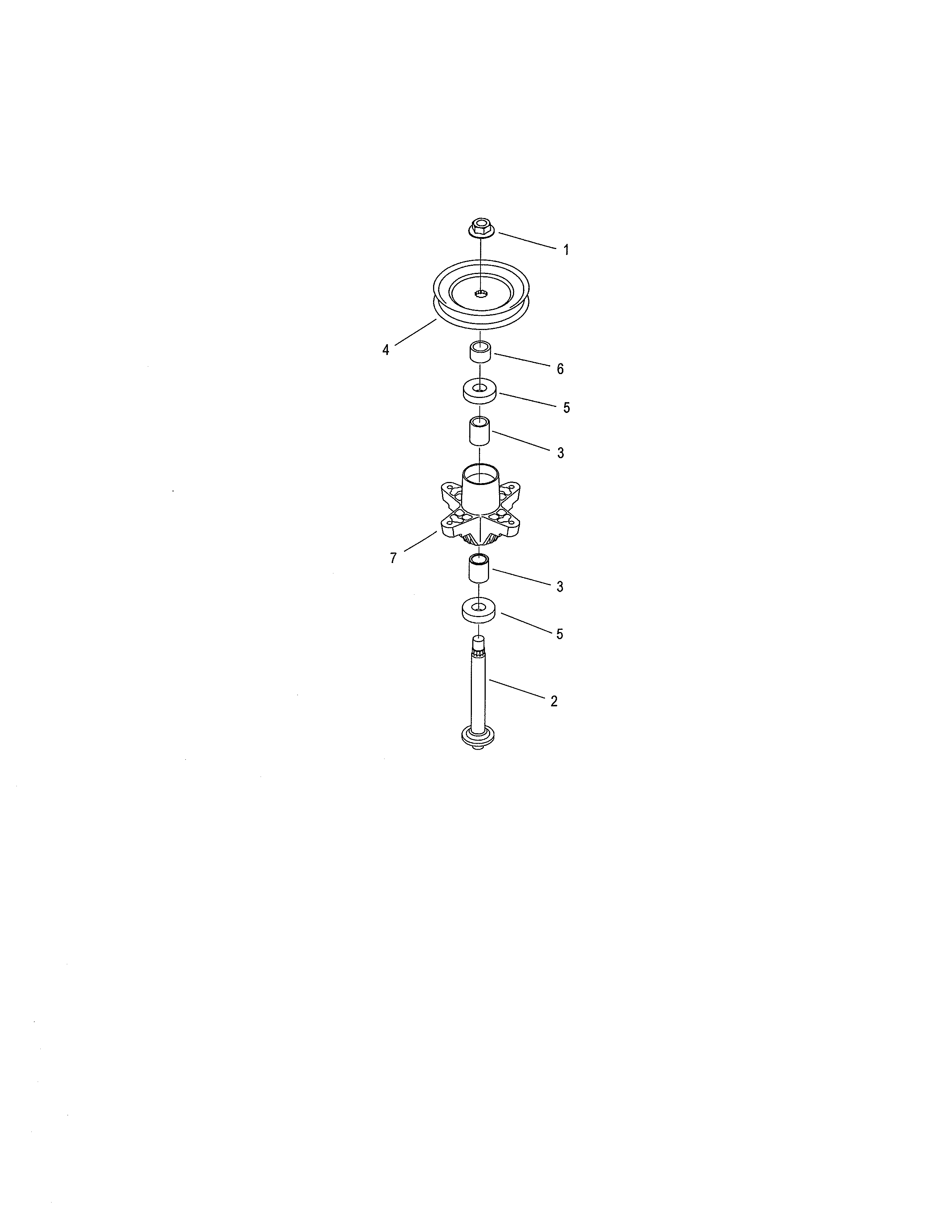 Toro 13BX60RG744 spindle assembly diagram
