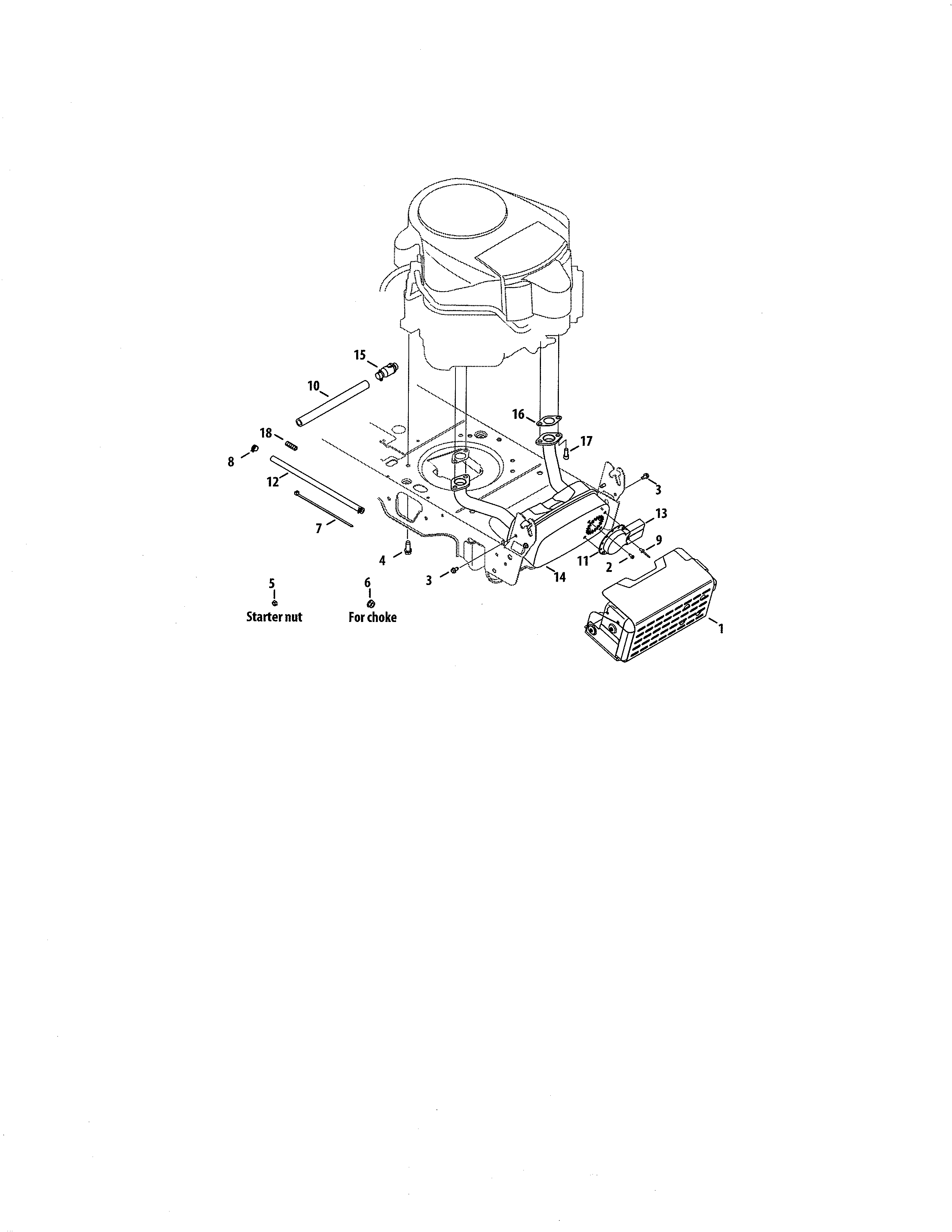 Cub Cadet 13WF91AP056 engine accessories diagram