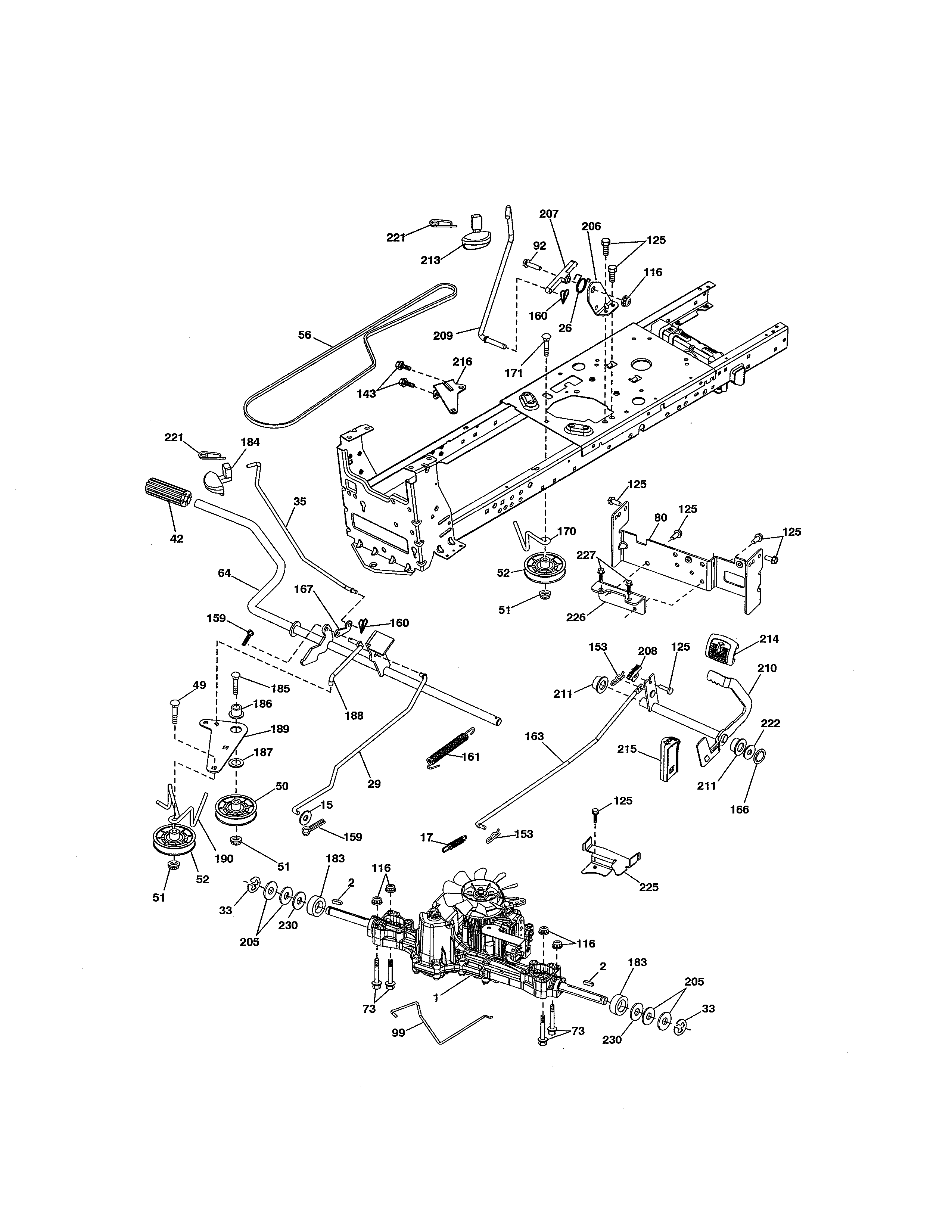 Craftsman 917288530 ground drive diagram