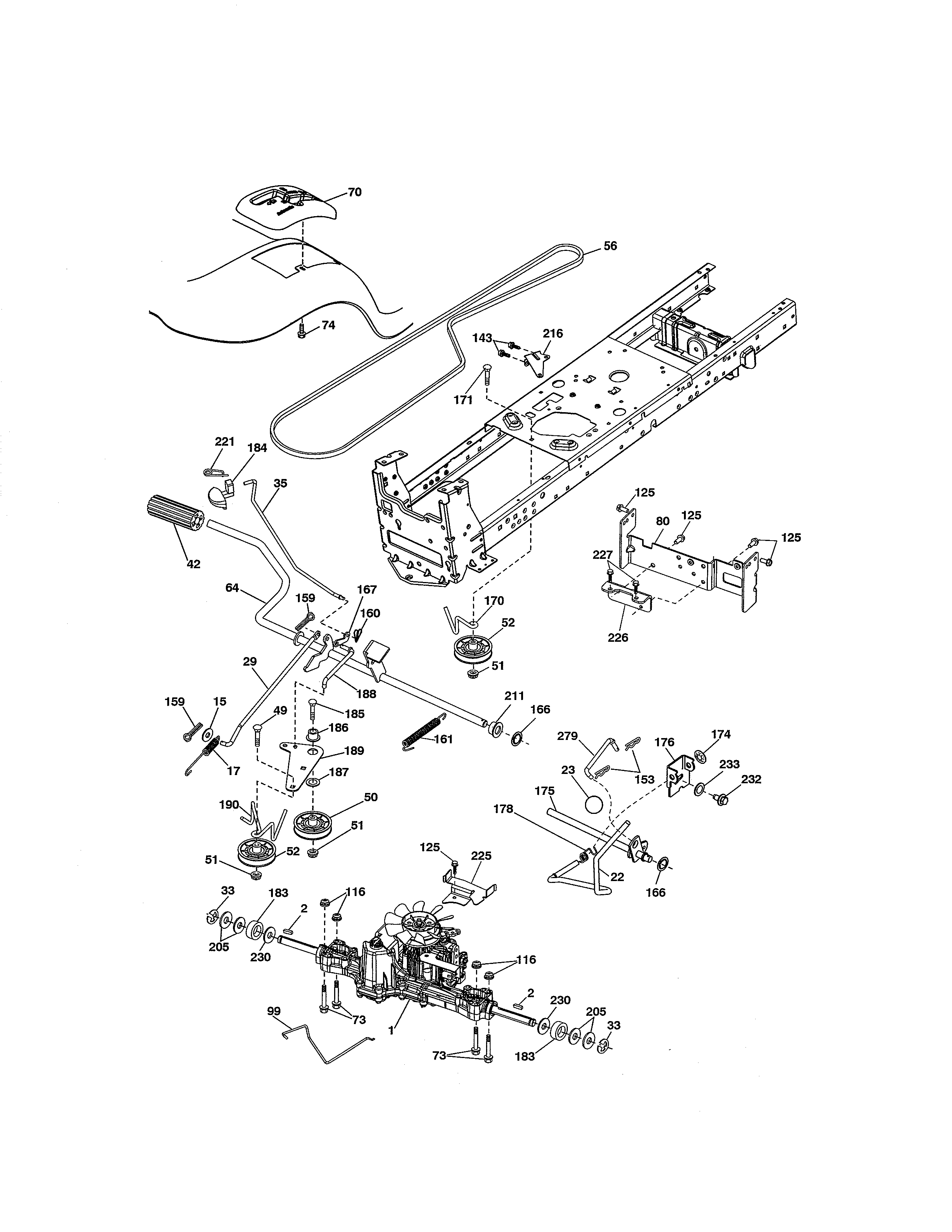 Craftsman 917288620 ground drive diagram