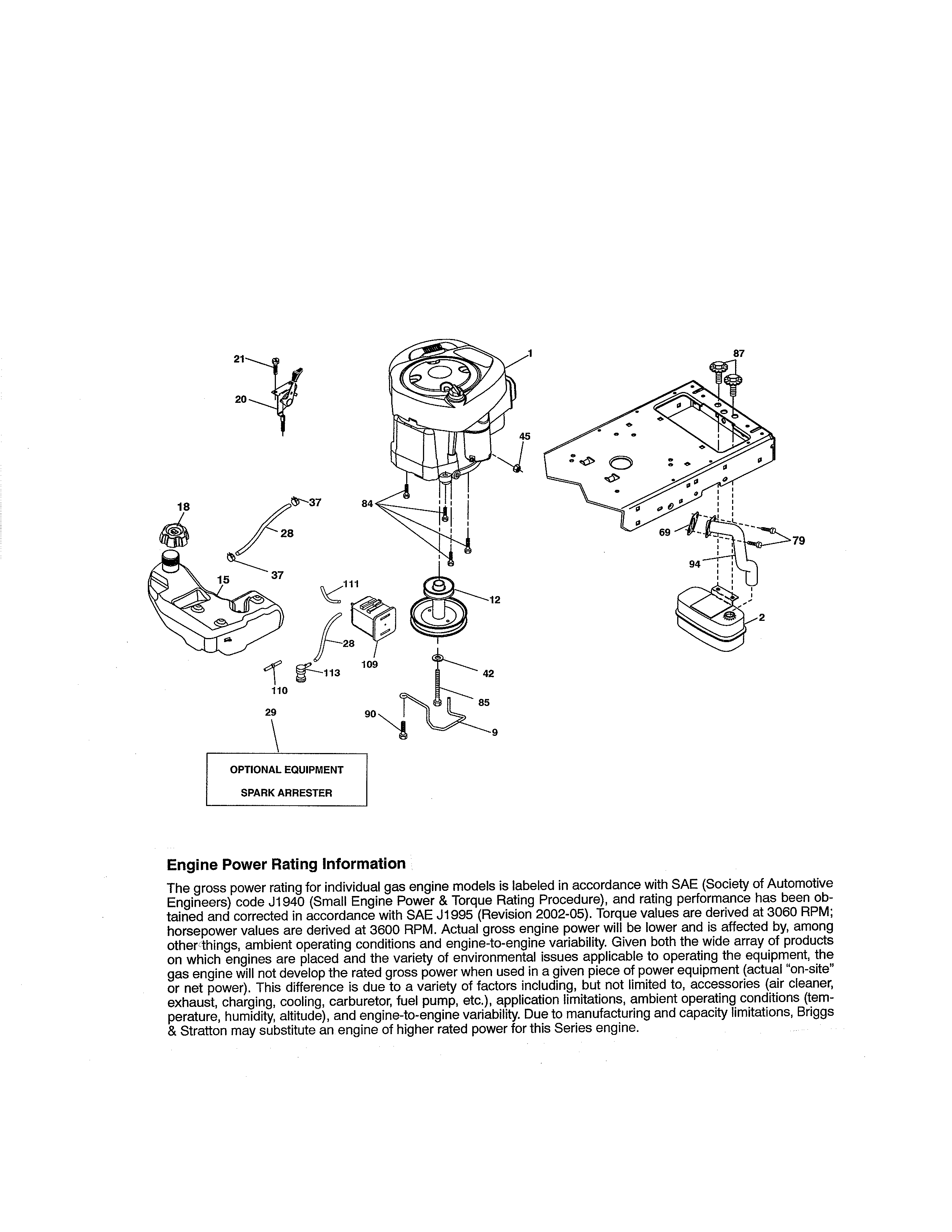 Craftsman 917288620 engine diagram