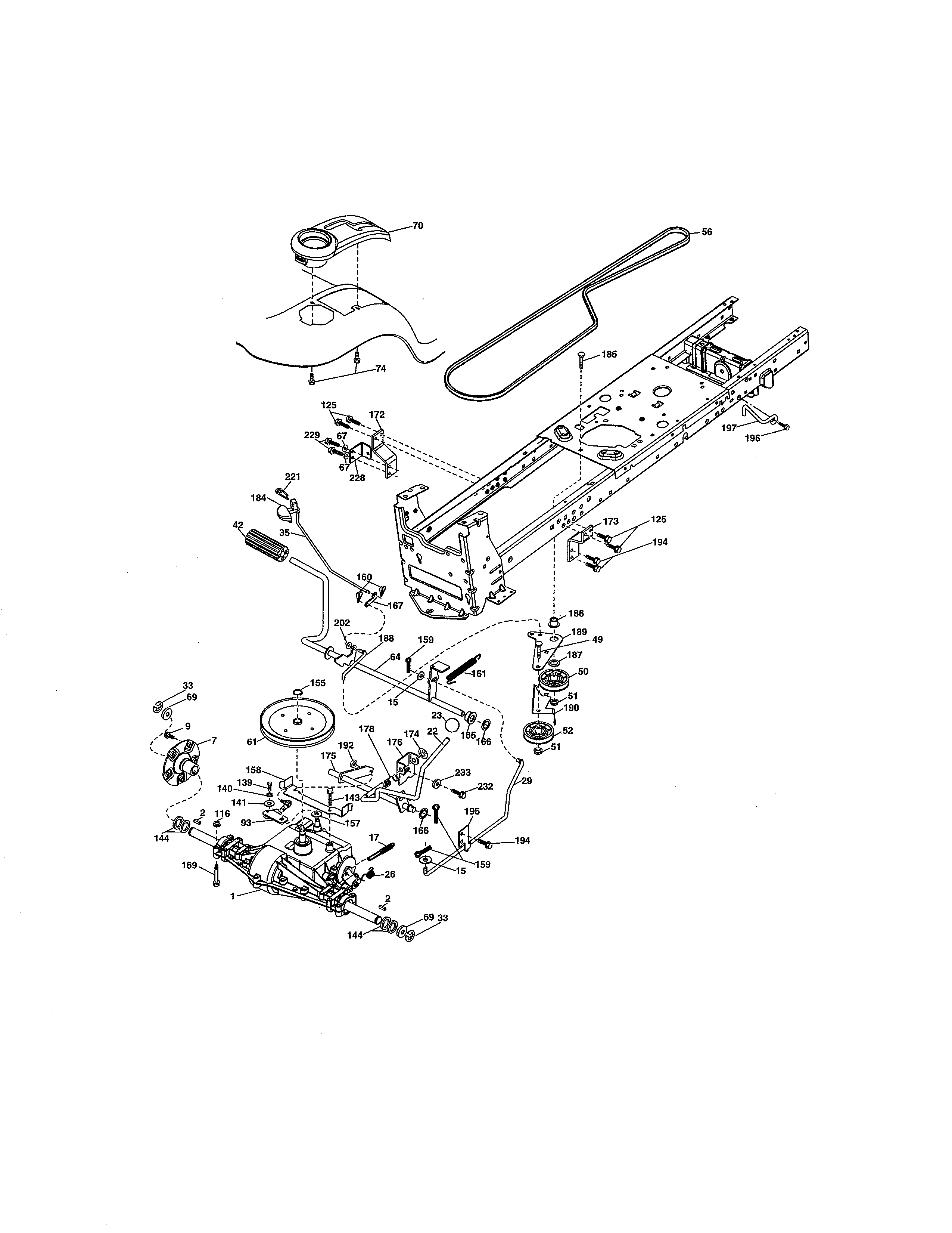 Craftsman 917289453 ground drive diagram