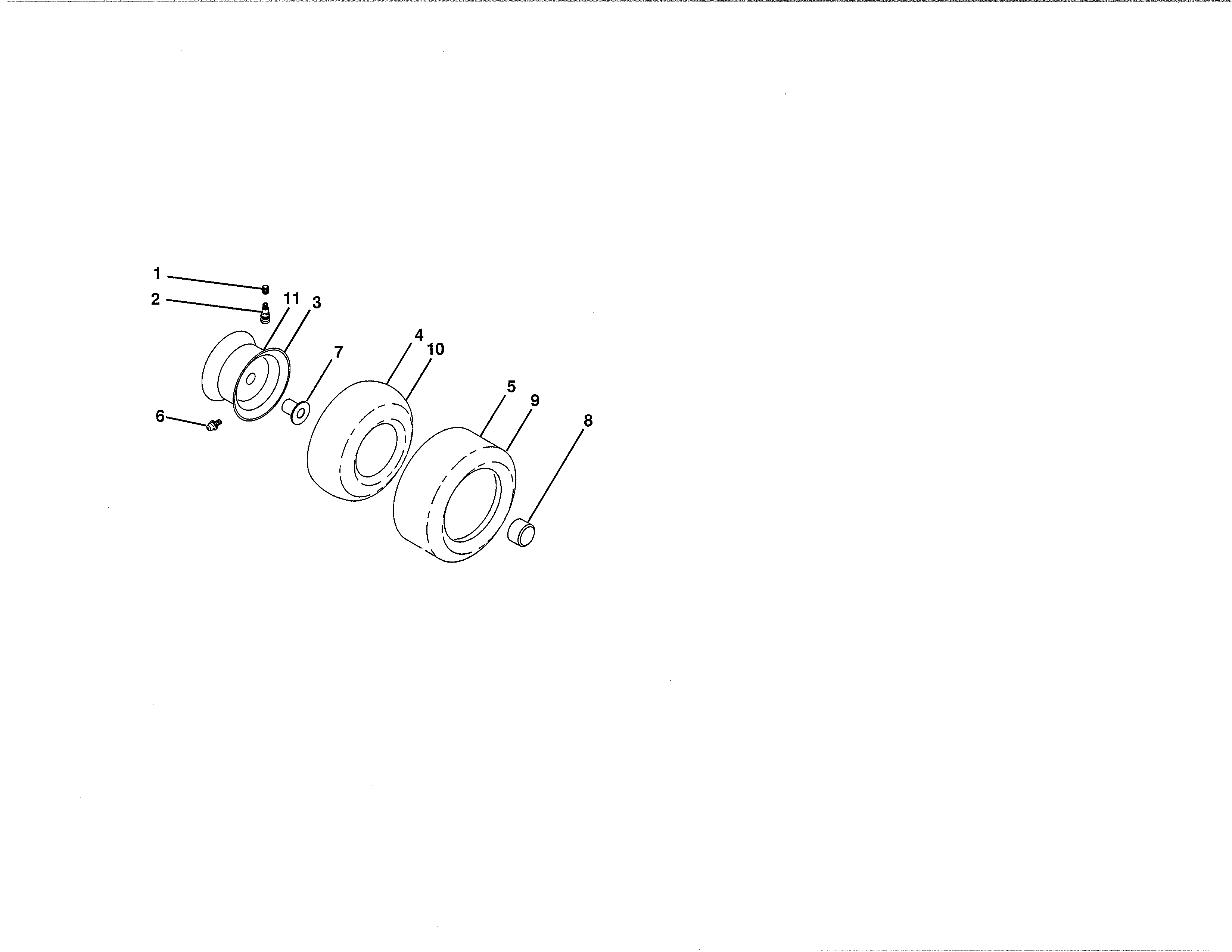 Craftsman 917289453 wheels and tires diagram