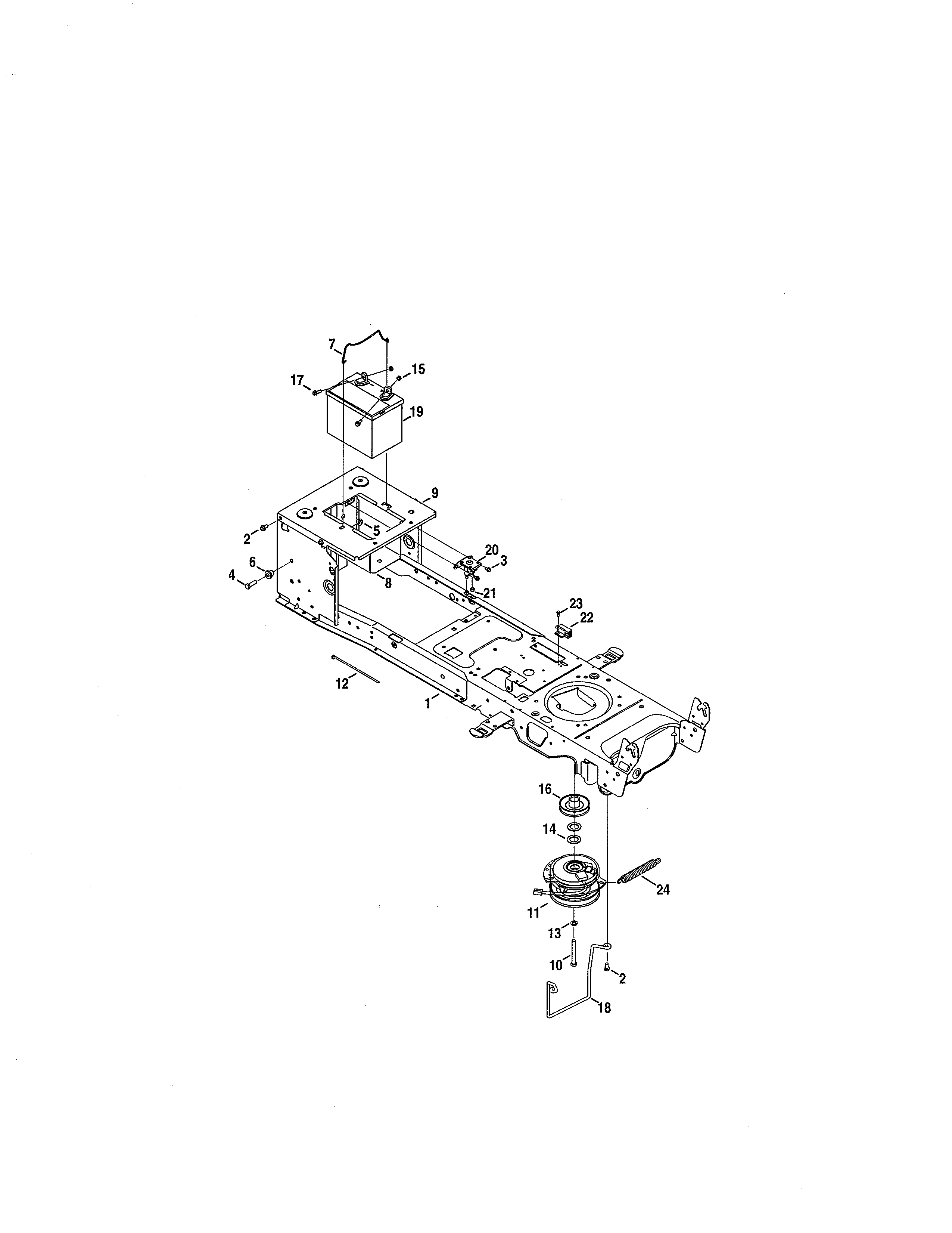 Craftsman 247288881 pto & battery diagram