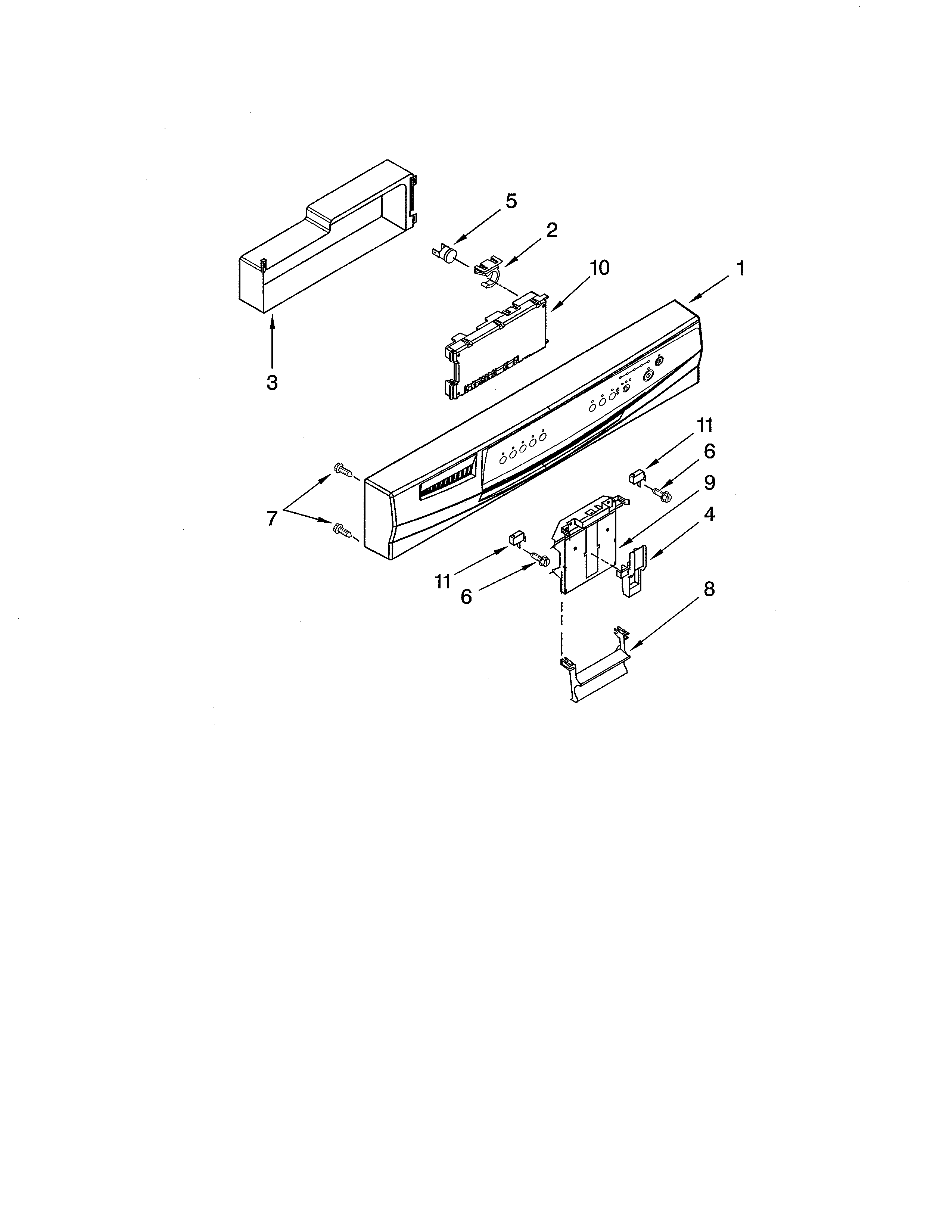 Ikea IUD8000RS8 control panel diagram