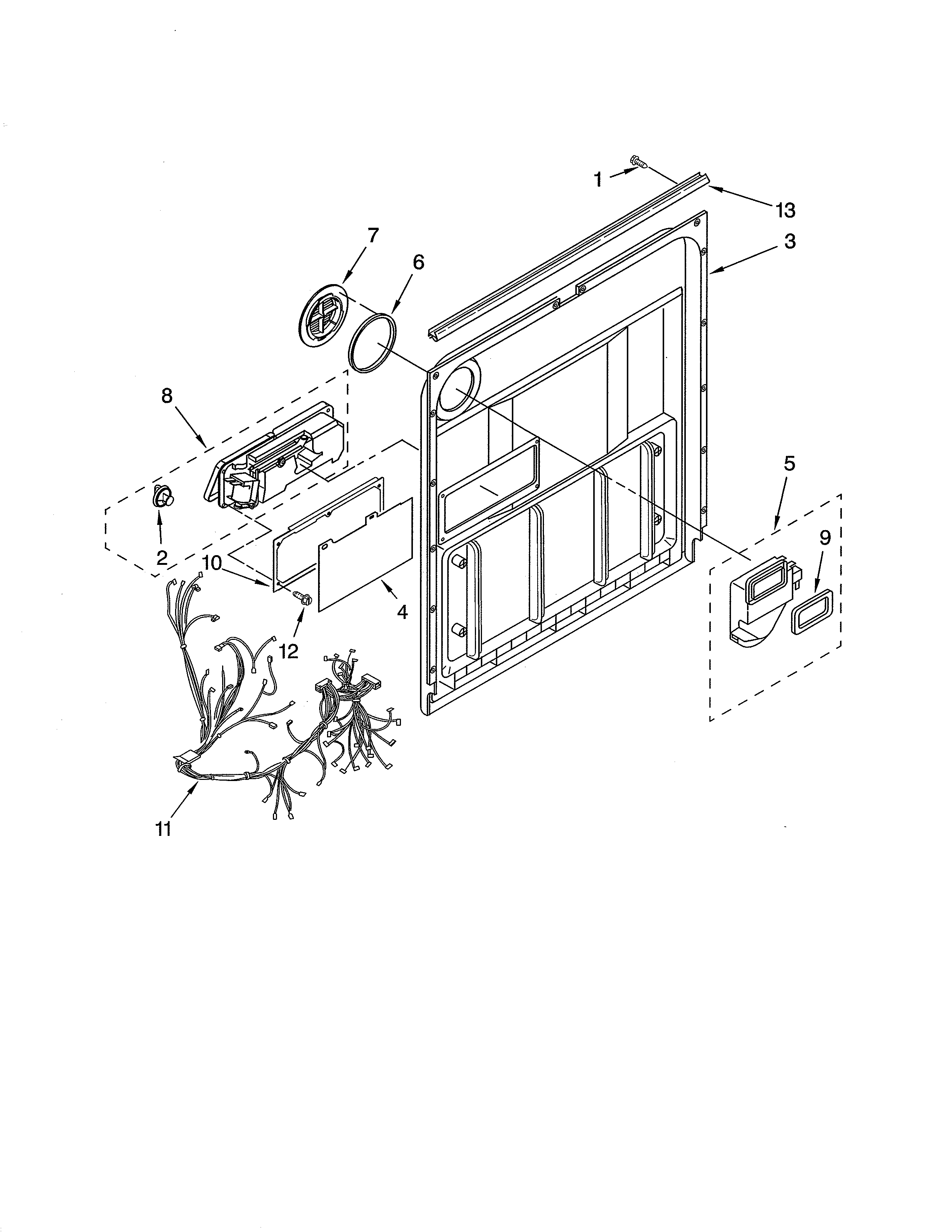 Ikea IUD8000RS8 door & latch diagram