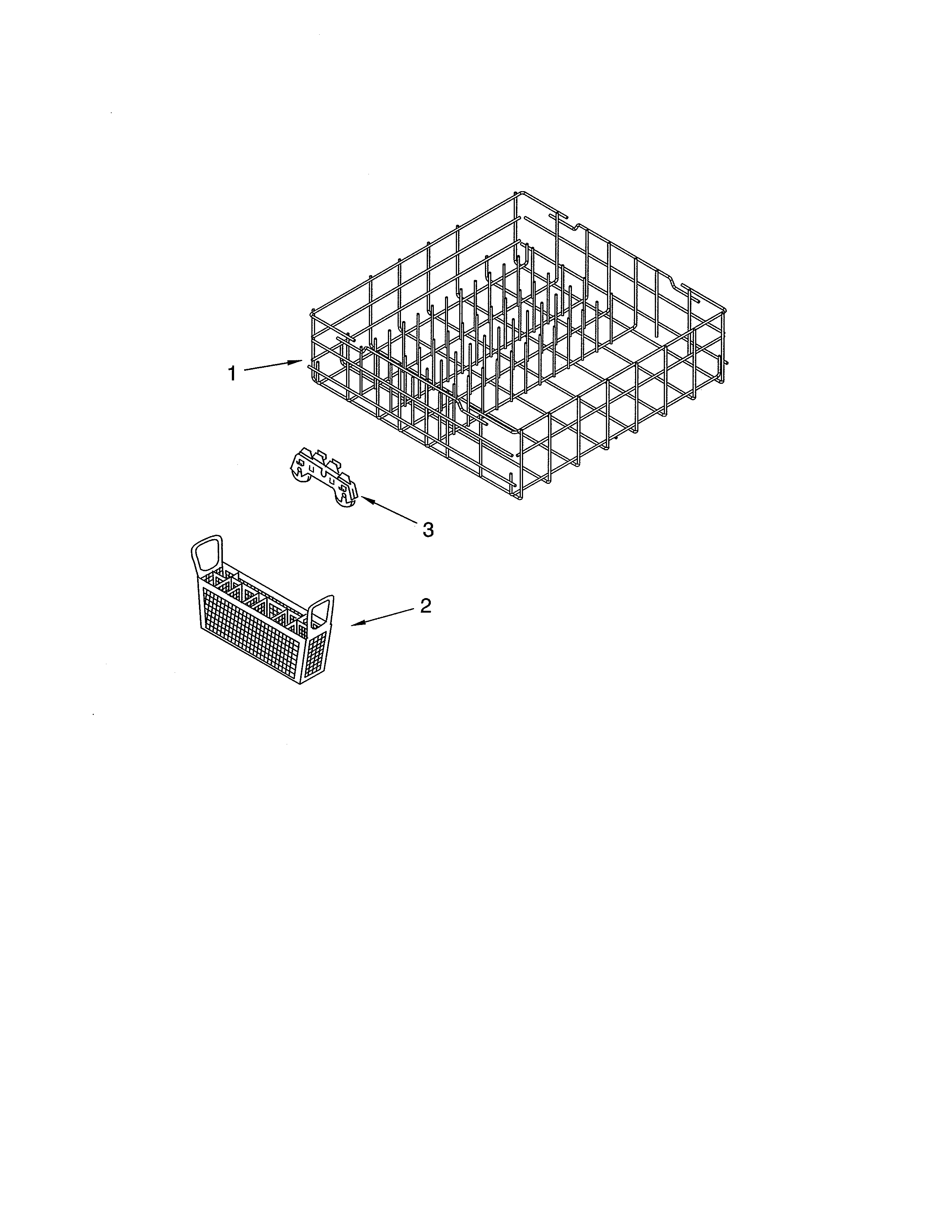 Ikea IUD8000RS8 lower rack diagram