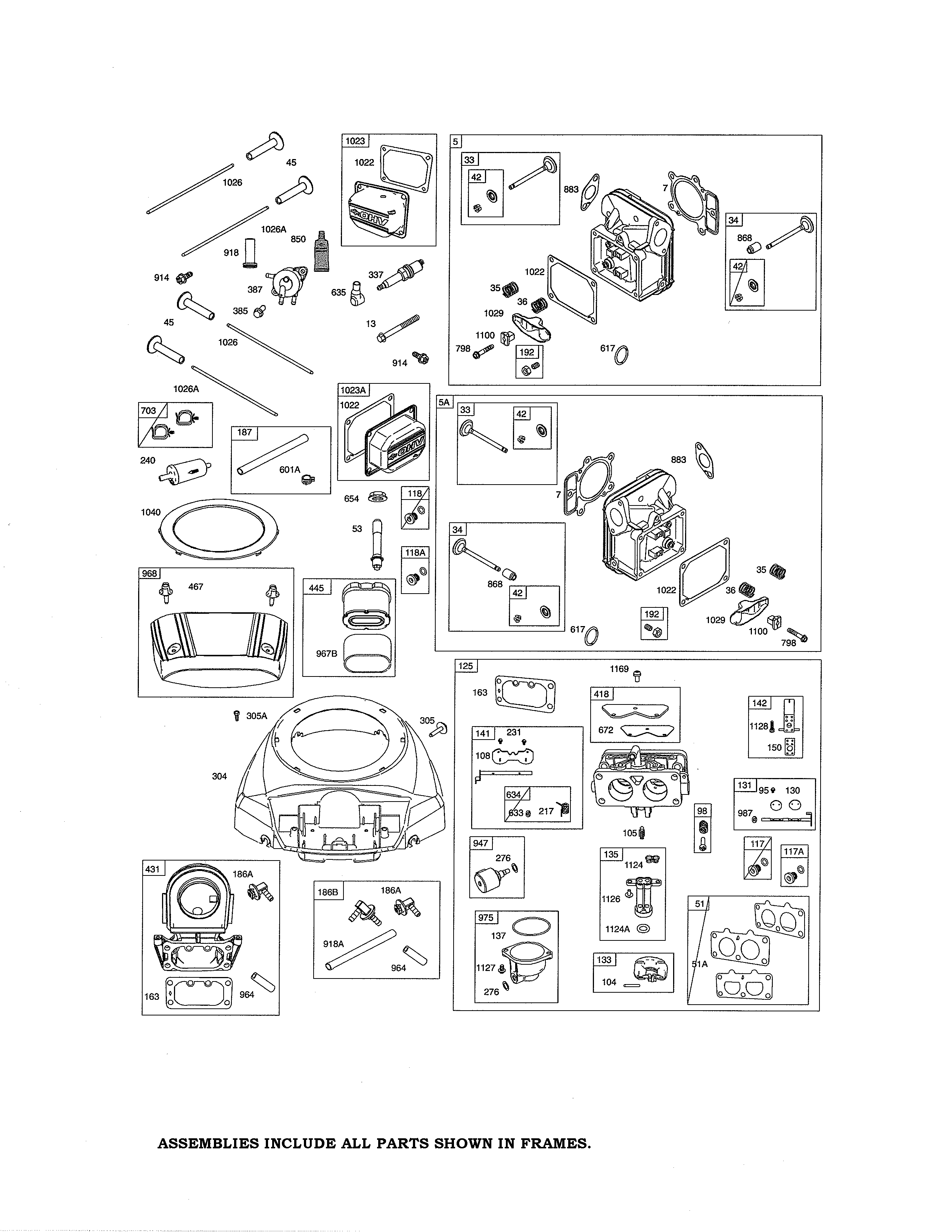 Craftsman 917288631 head-cylinder/carburetor diagram