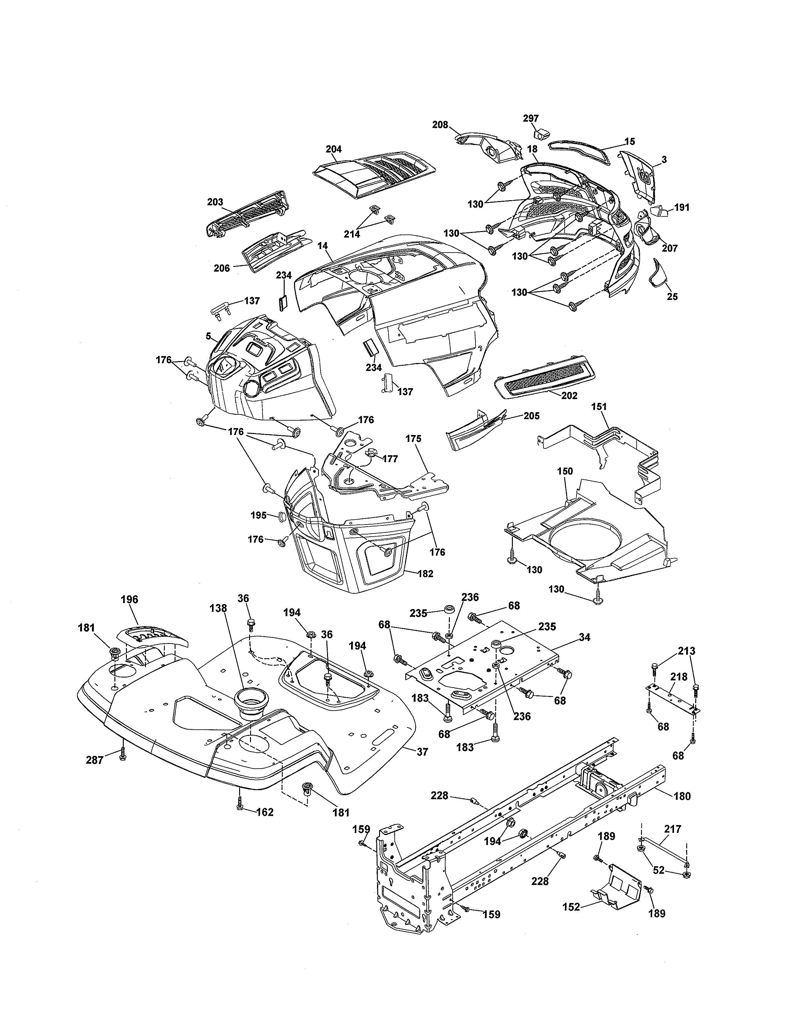 Husqvarna 917240460 chassis diagram