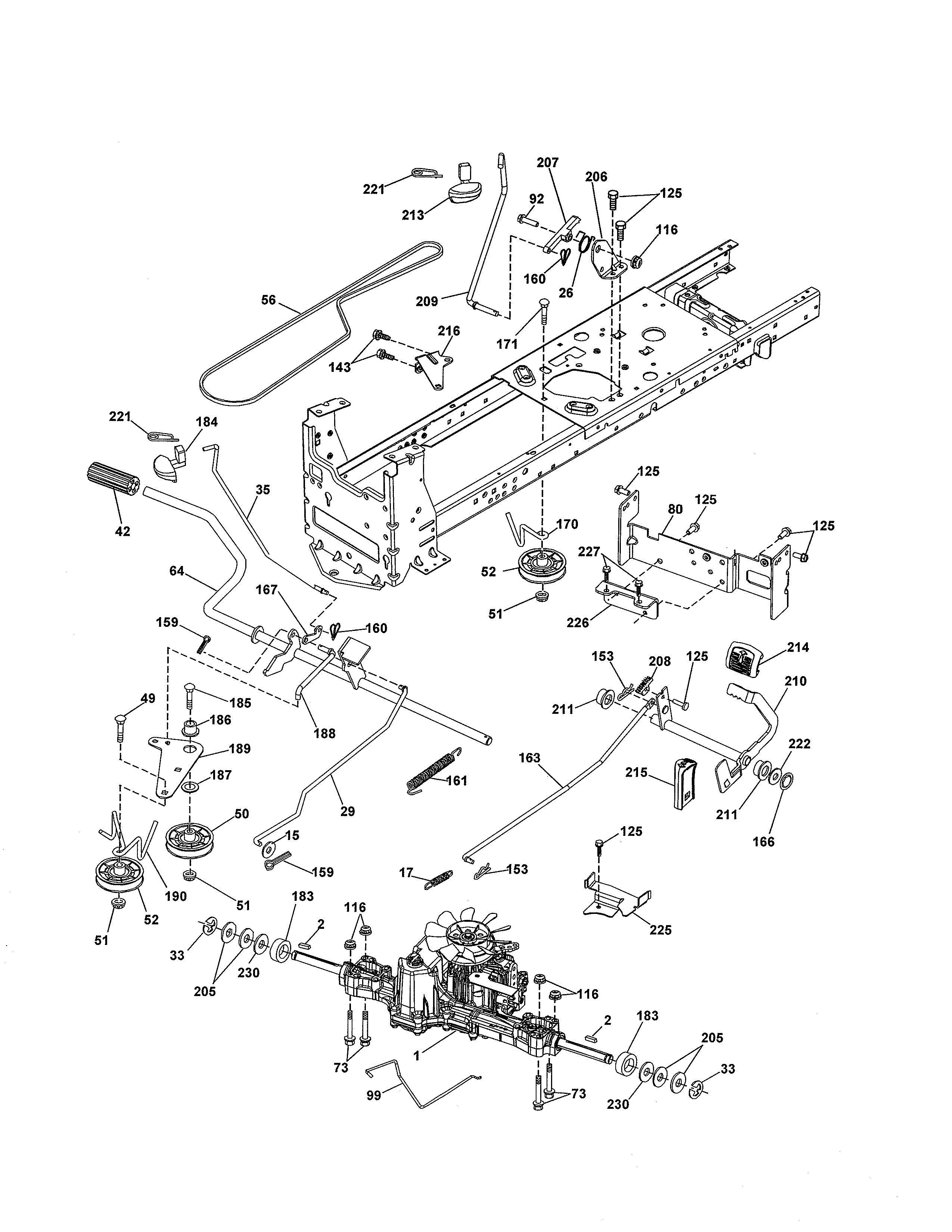 Husqvarna 917240460 drive diagram