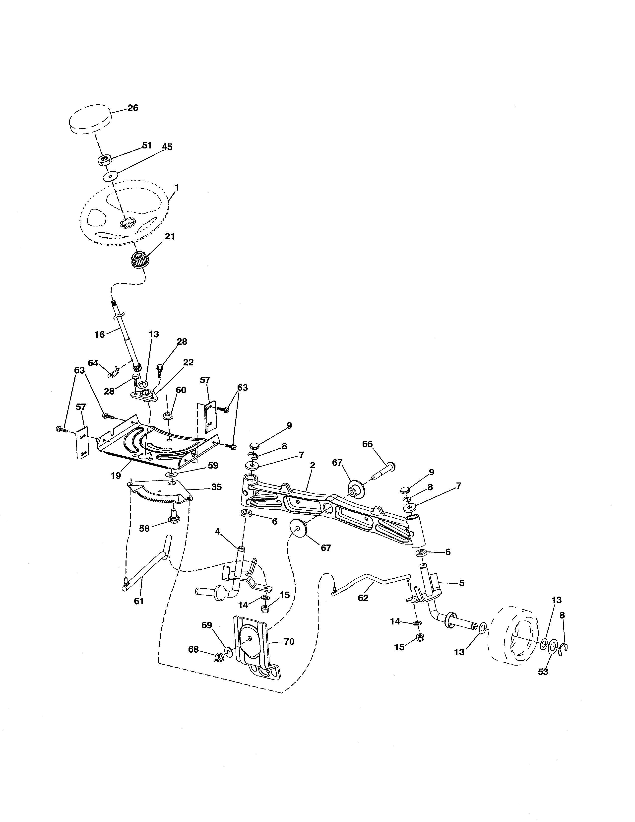 Husqvarna 917240460 steering diagram