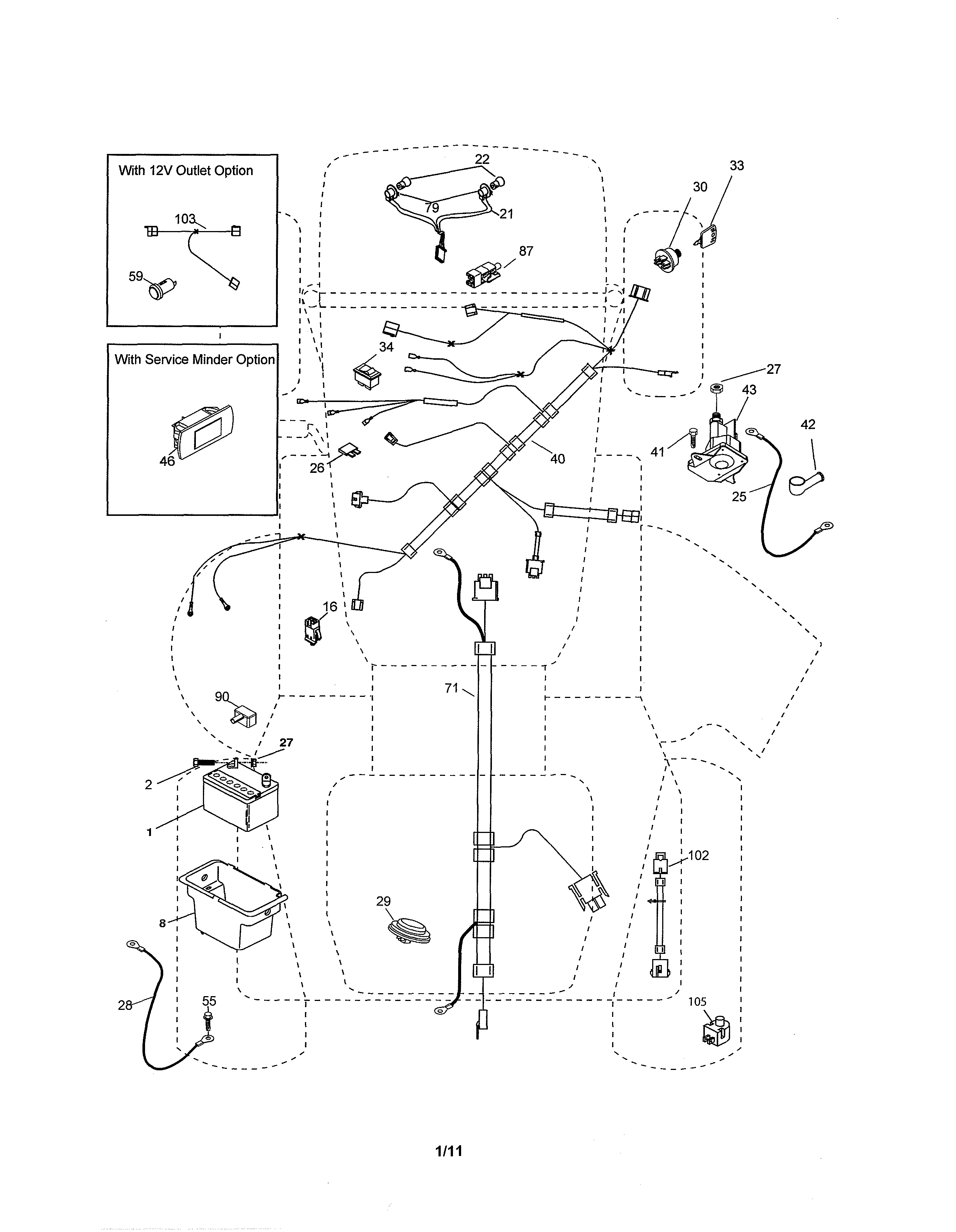 Husqvarna YTH20K46-917240461 electrical diagram