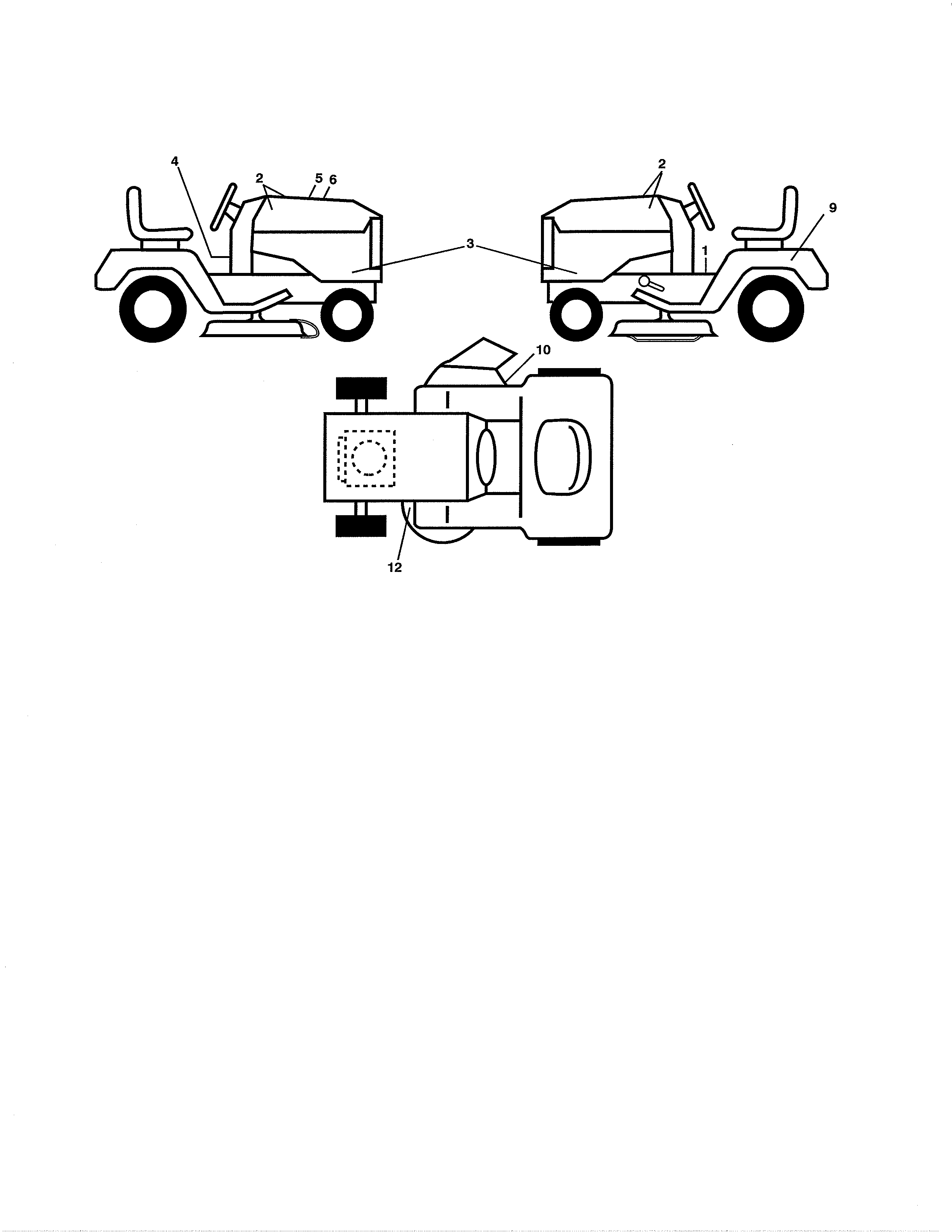 Husqvarna YTH20K46-917240461 decals diagram
