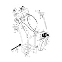 Poulan PP11530ES-96192001900 control panel/discharge chute diagram