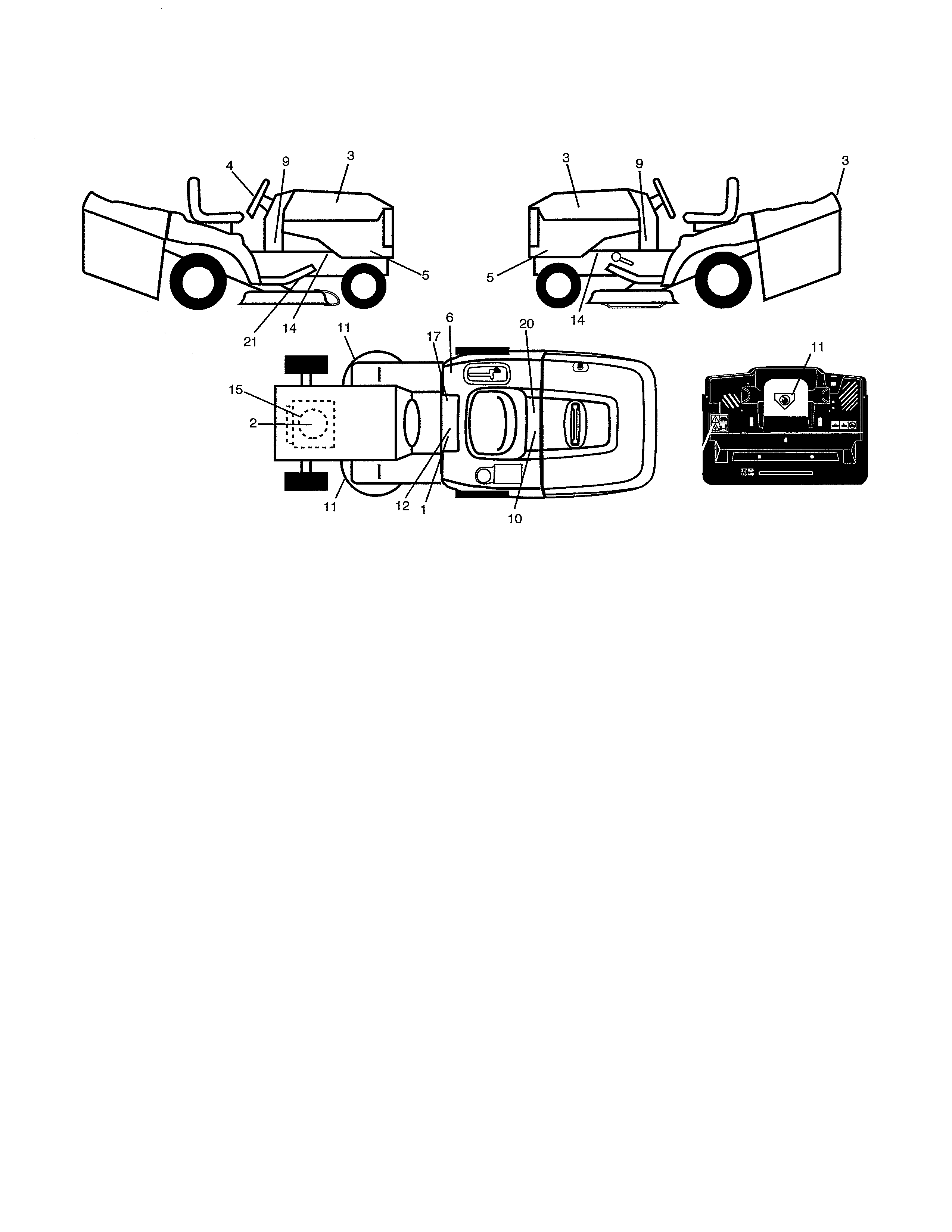 Craftsman 917254212 decals diagram
