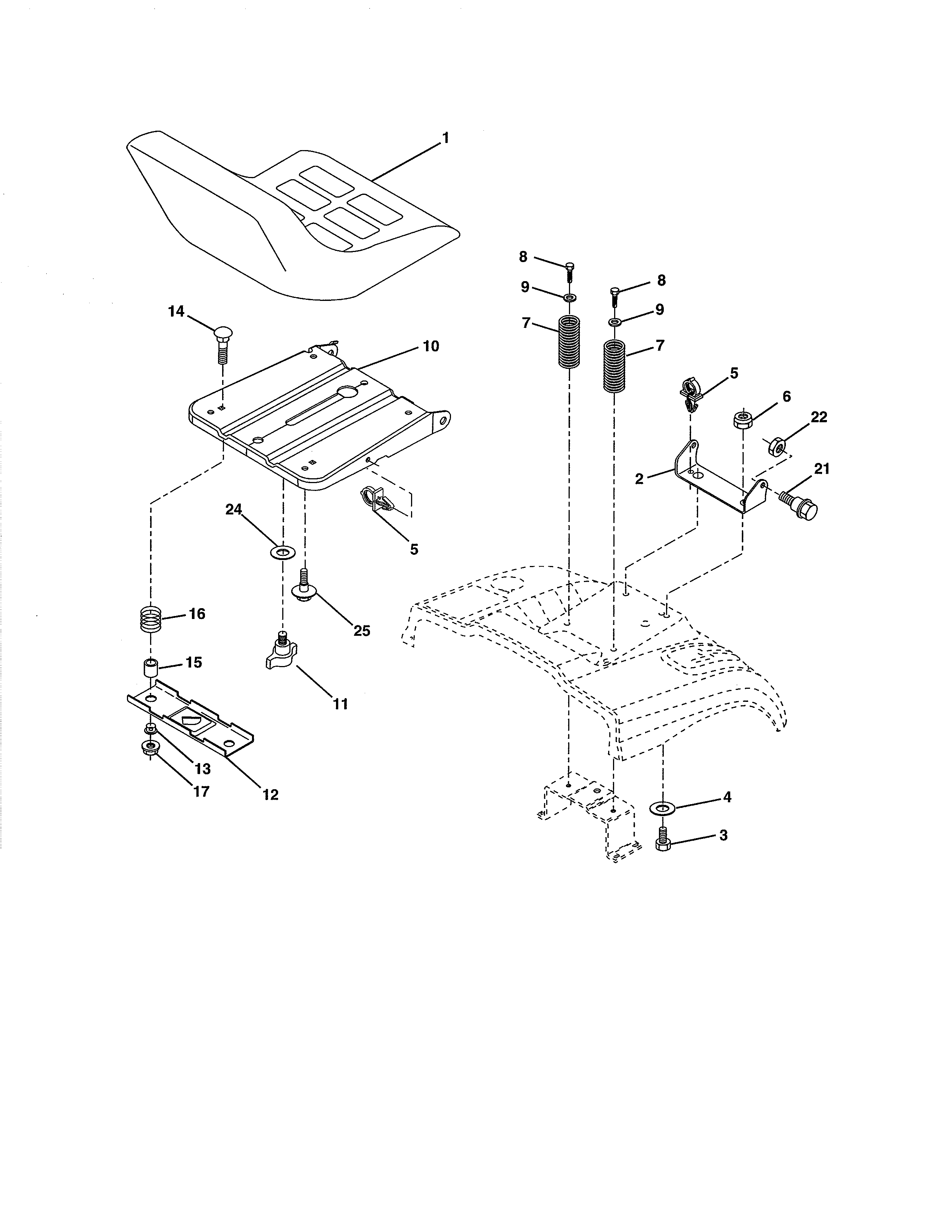 Craftsman 917254212 seat diagram