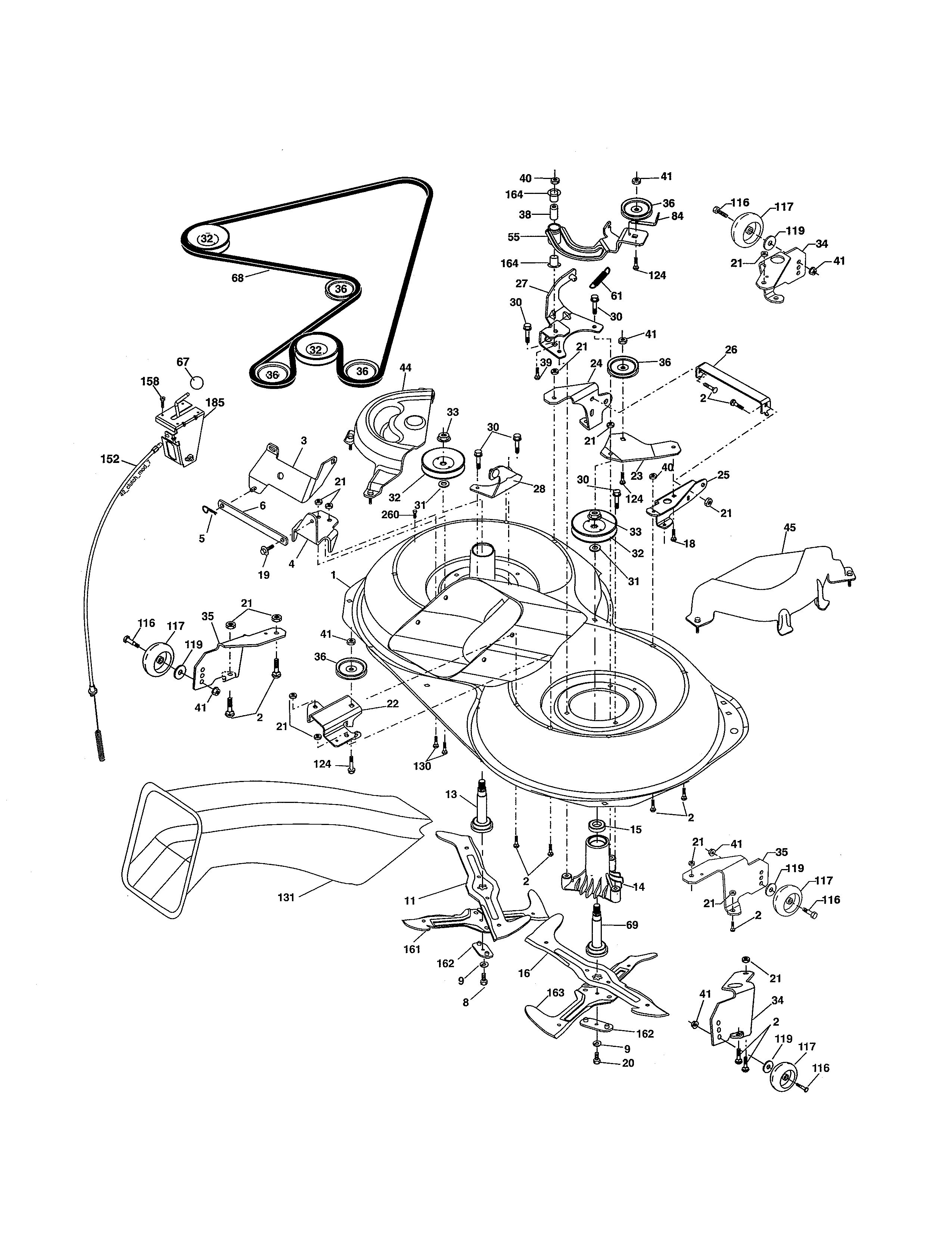 Craftsman 917254212 mower diagram