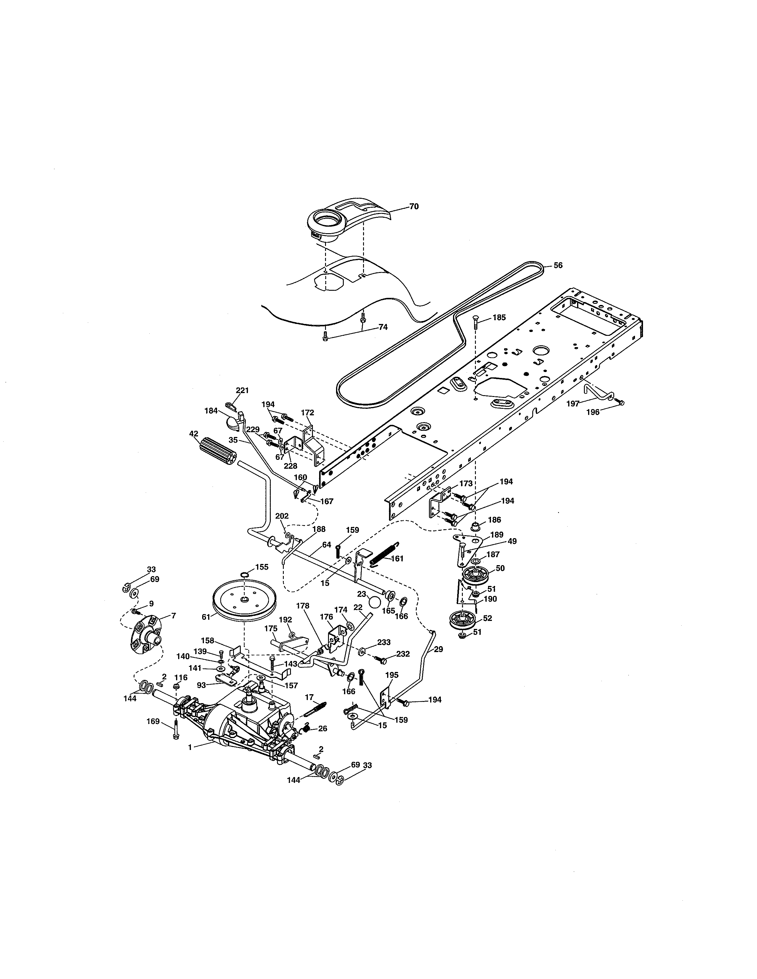Craftsman 917289551 ground drive diagram