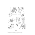 Craftsman 917374105 cylinder/crankshaft/sump diagram