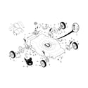 Craftsman 917374095 drive control/gear case/wheels diagram