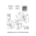 Craftsman 24710568 cylinder/crankcase/crankshaft diagram