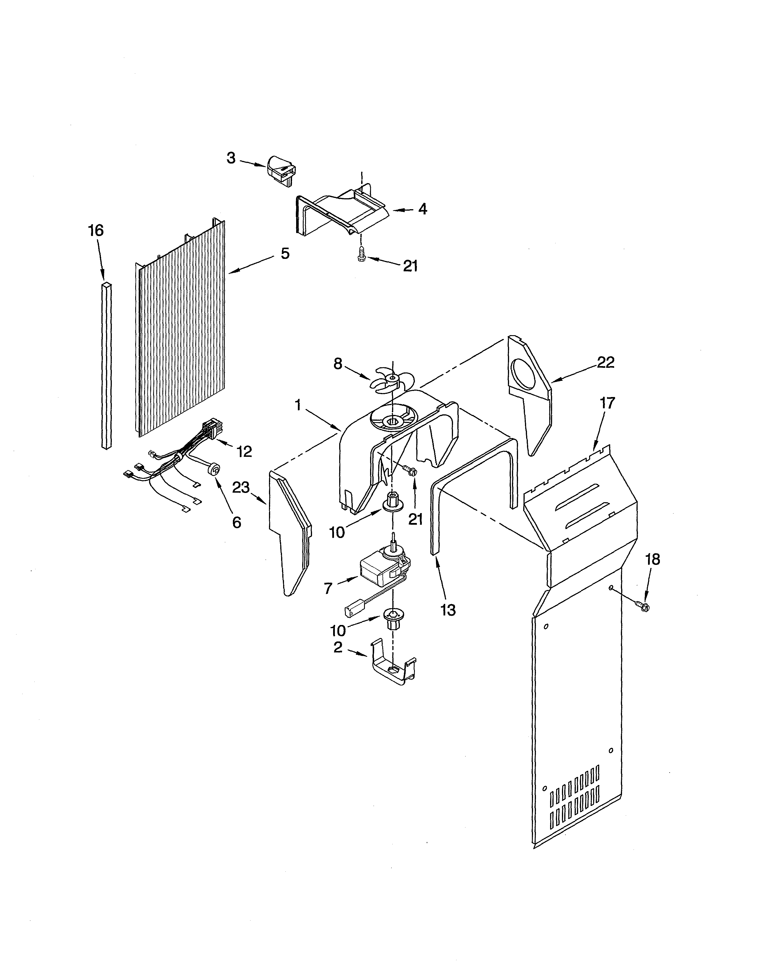 Kenmore Elite 10641522500 air flow diagram