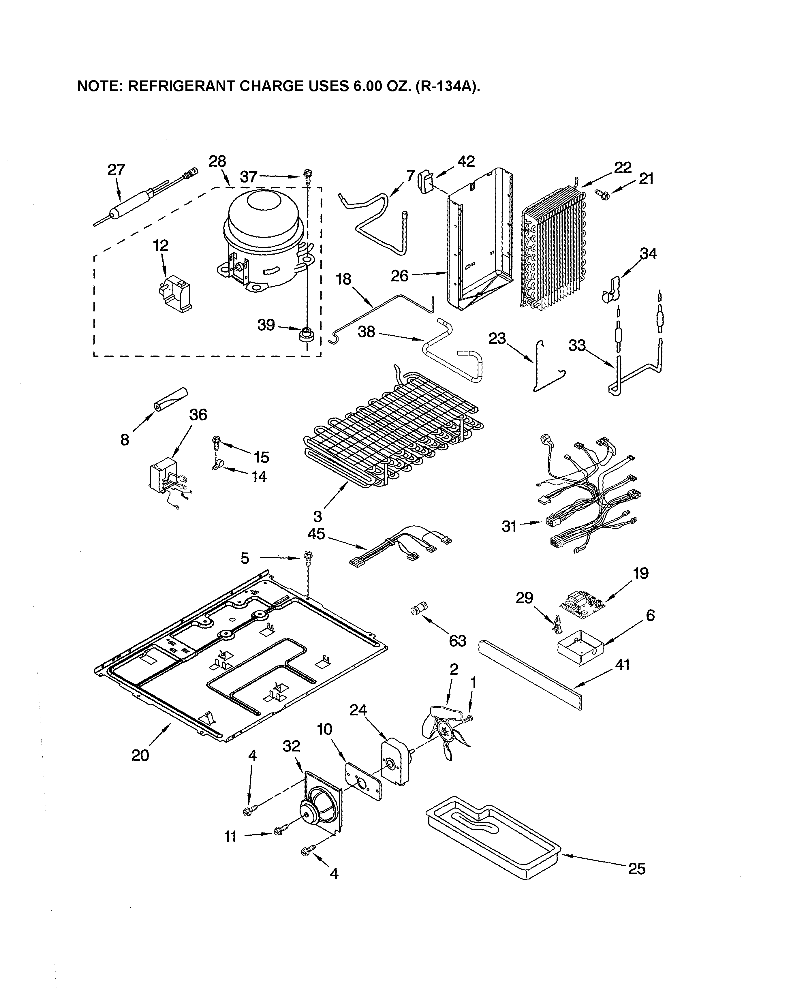 Kenmore Elite 10641522500 unit diagram