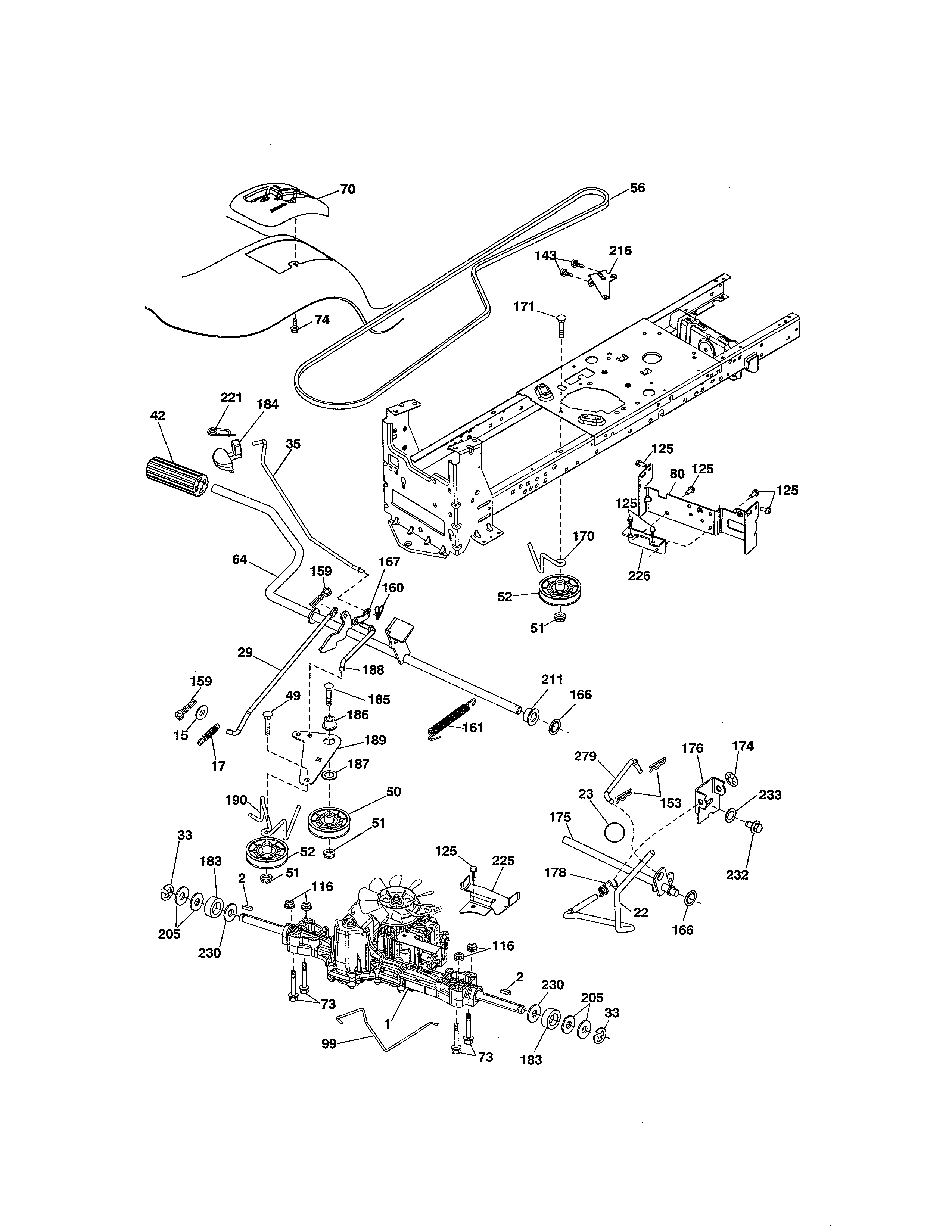 Craftsman 917288512 ground drive diagram