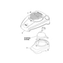 Kohler XT149-0026 blower housing/baffles diagram