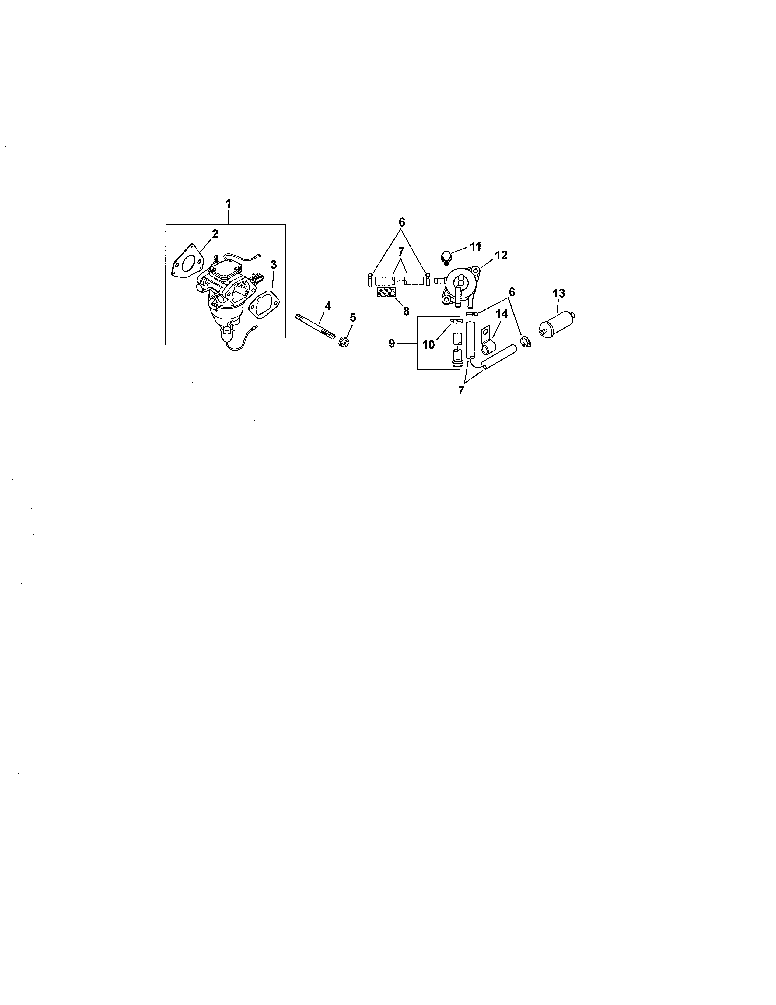 Cub Cadet 17AF9BKH756 fuel system/carburetor diagram