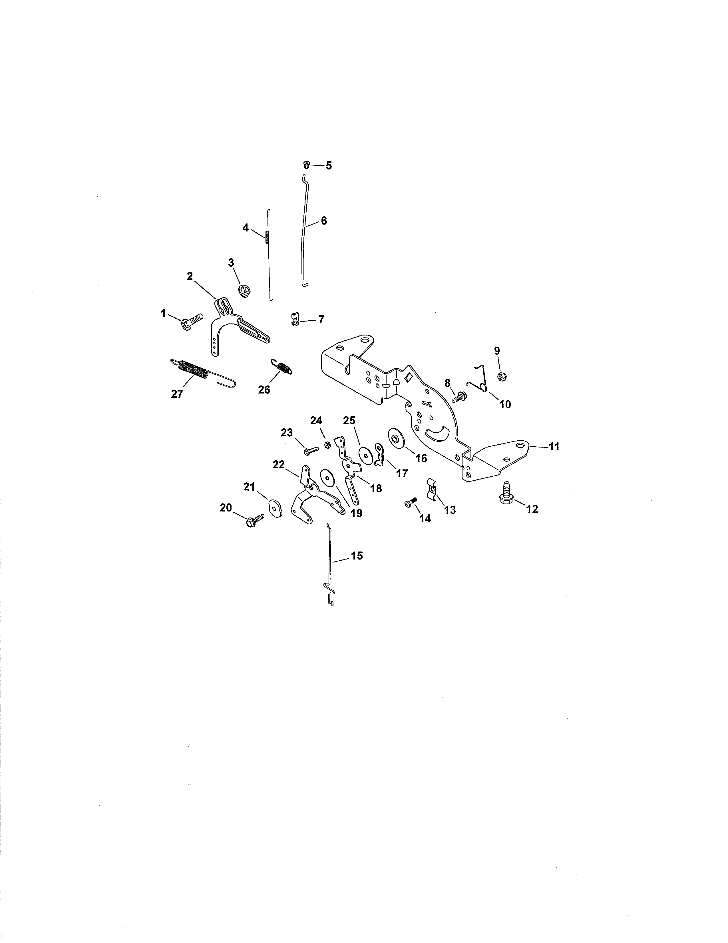 Cub Cadet 17AF9BKH756 engine controls diagram