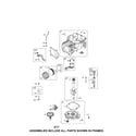 Craftsman 247371081 cylinder/crankshaft/sump diagram