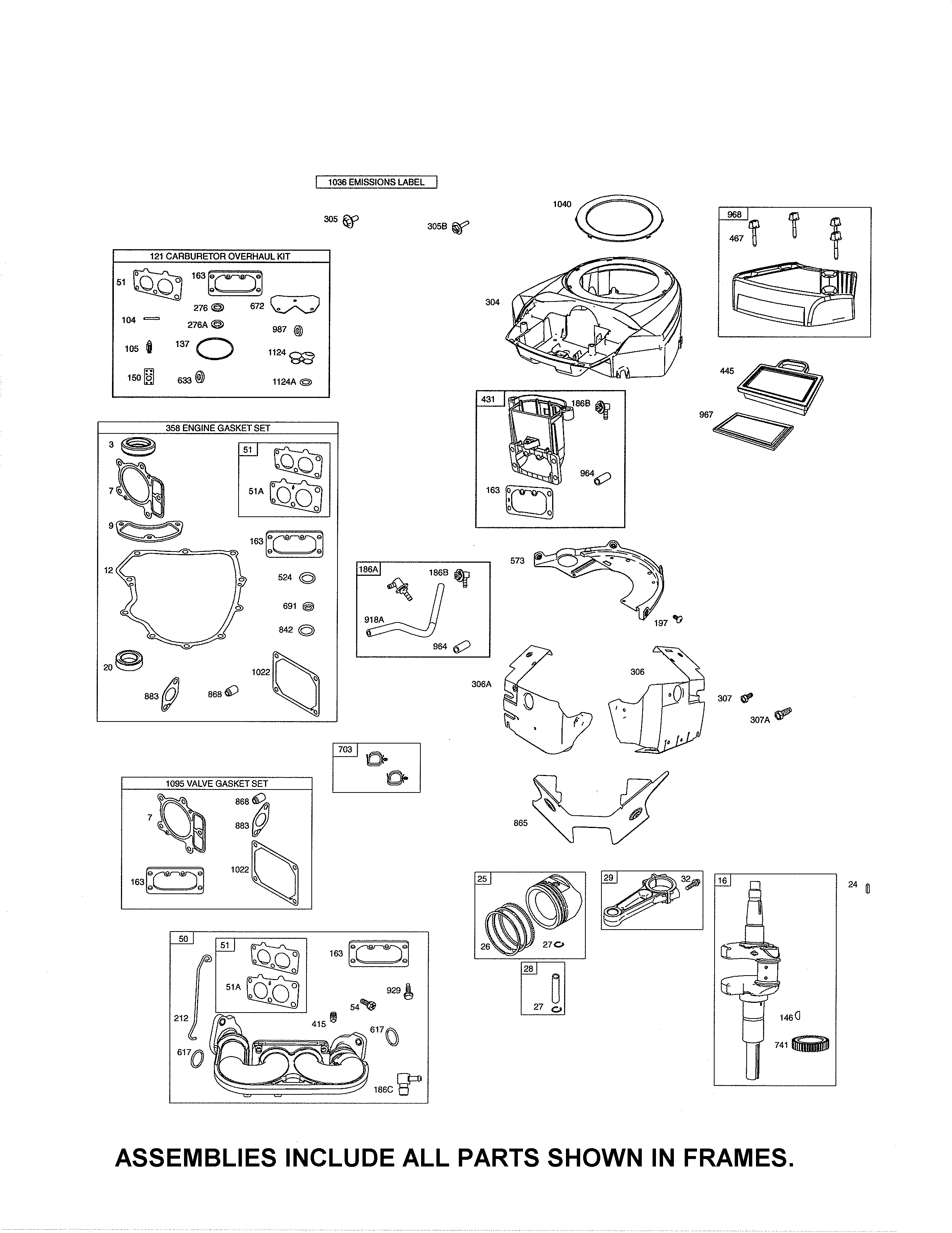 Craftsman 917288161 crankshaft/intake manifold diagram