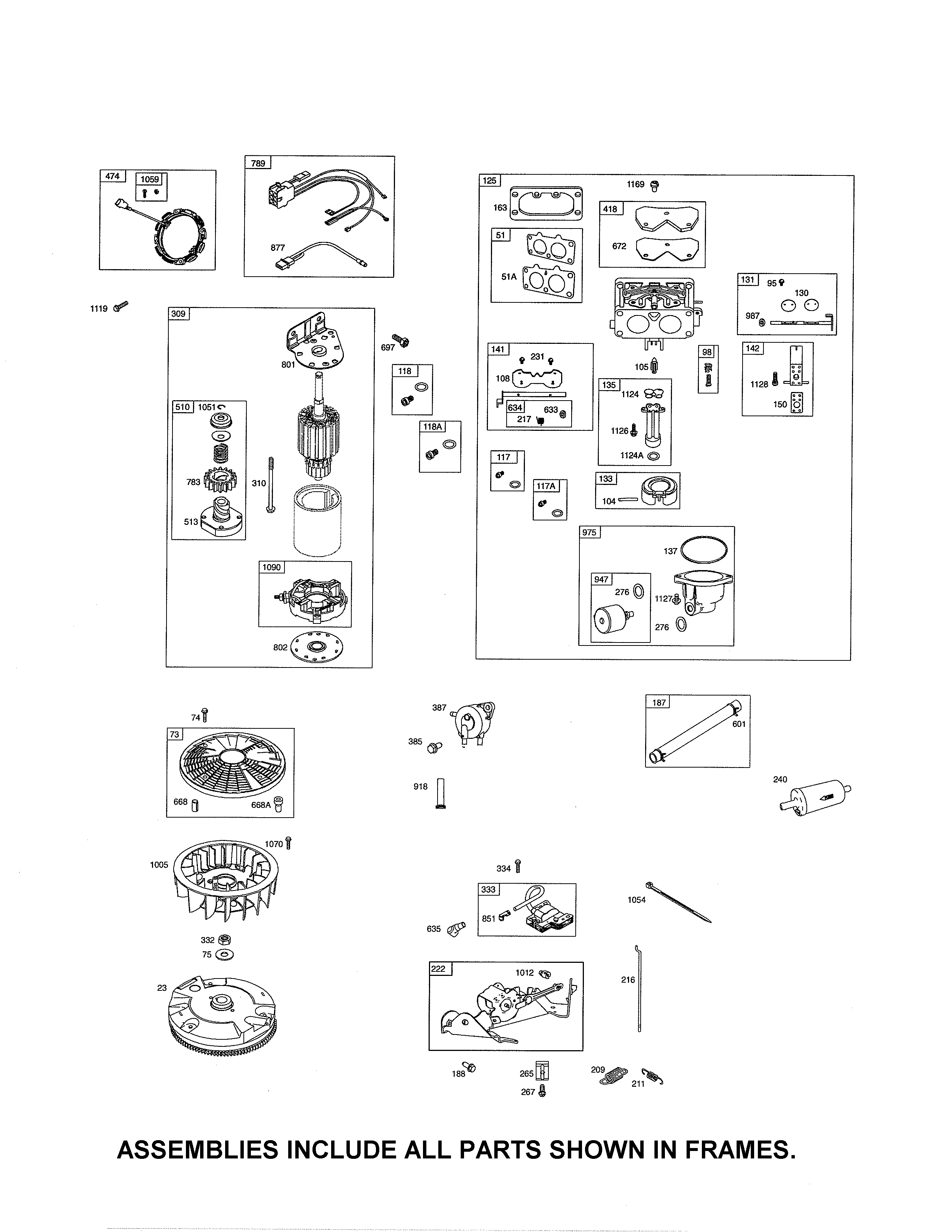 Craftsman 917288161 carburetor/starter motor diagram
