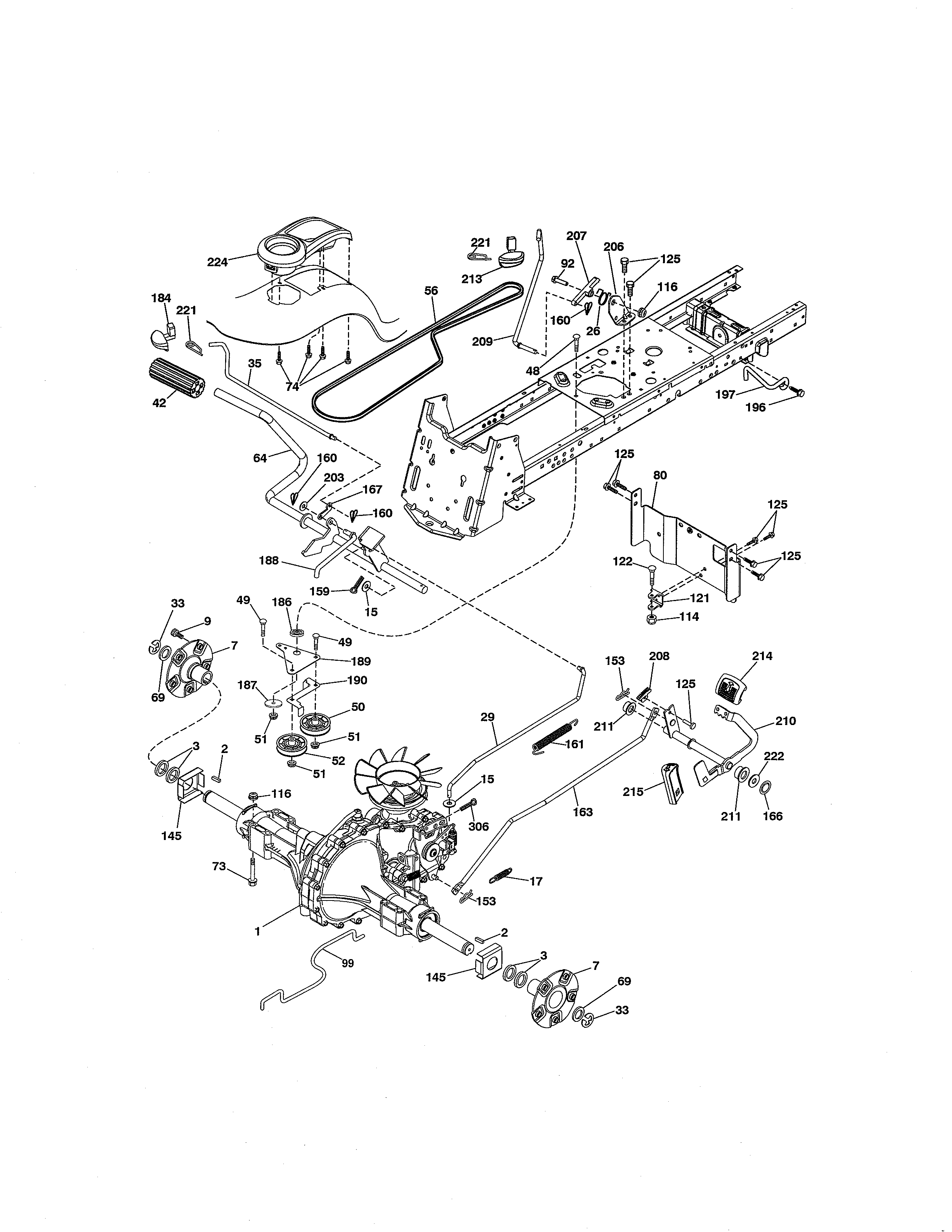 Craftsman 917288670 ground drive diagram