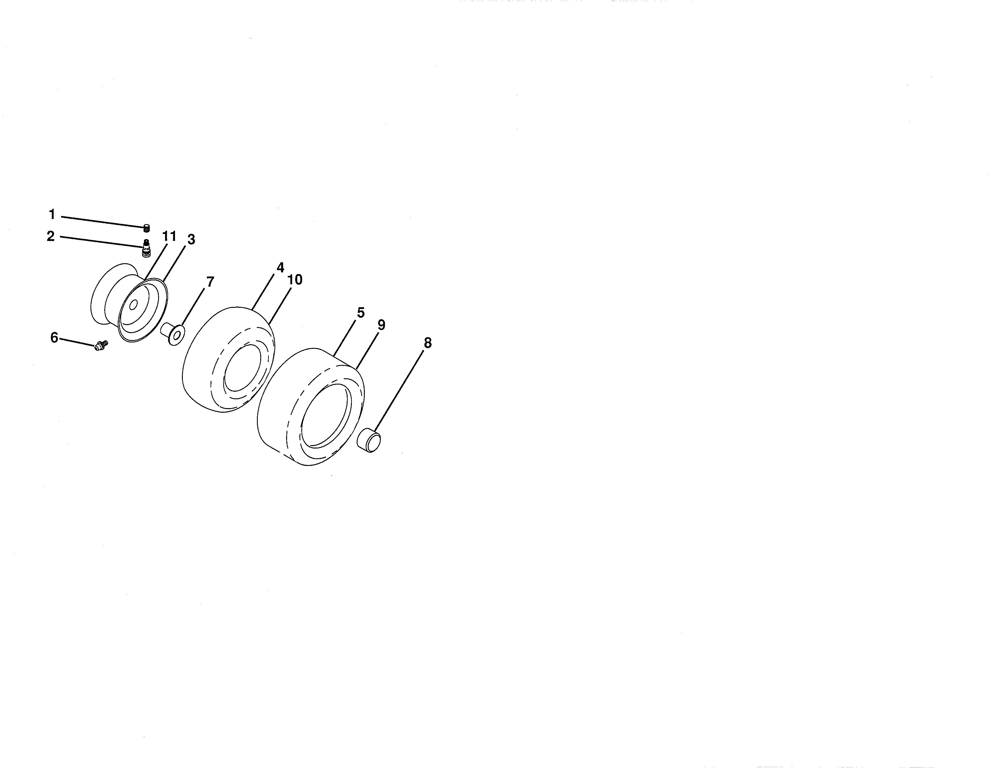 Craftsman 917288670 wheels & tires diagram