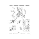 Craftsman 917370660 cylinder/crankshaft/sump diagram
