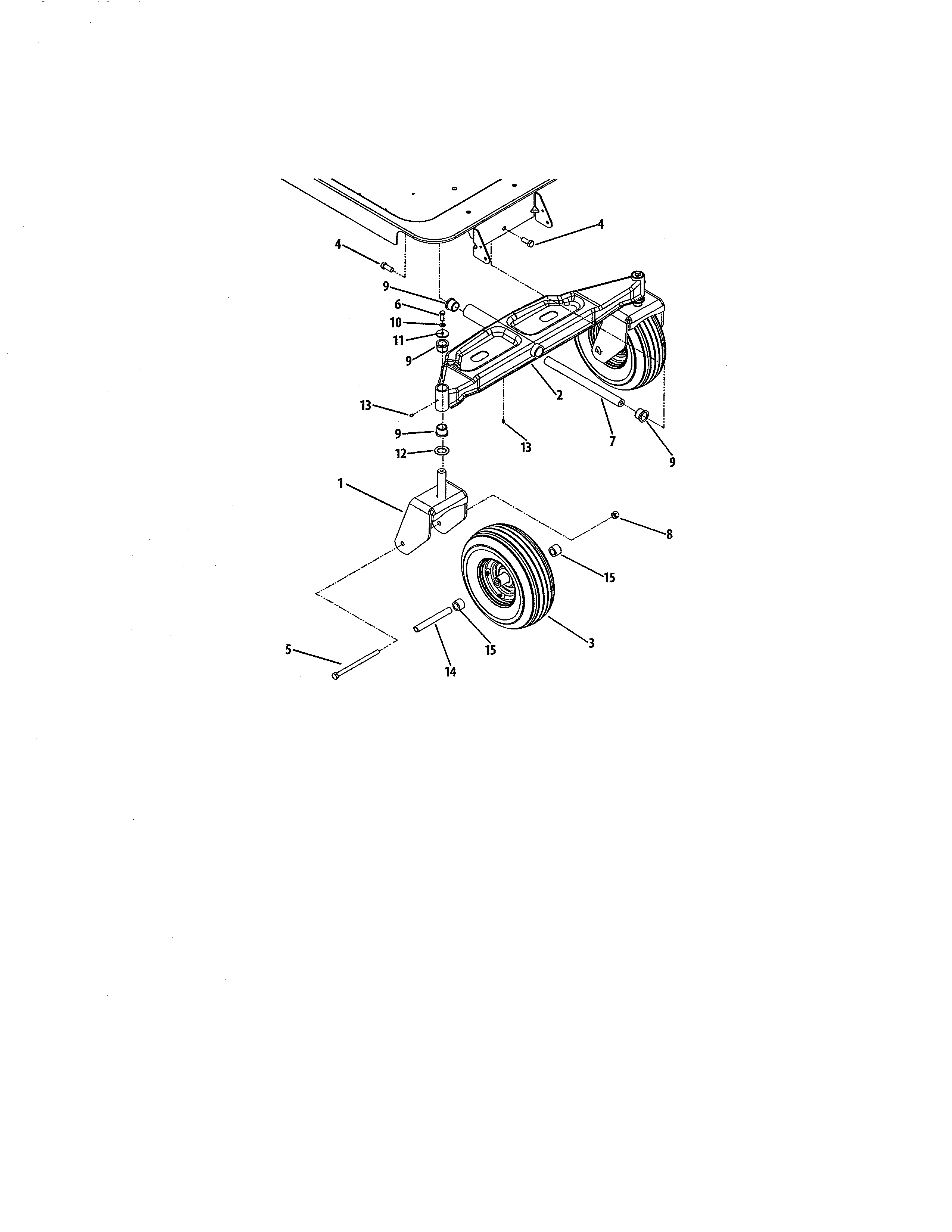 Cub Cadet 17AI2ACP056 front axle diagram