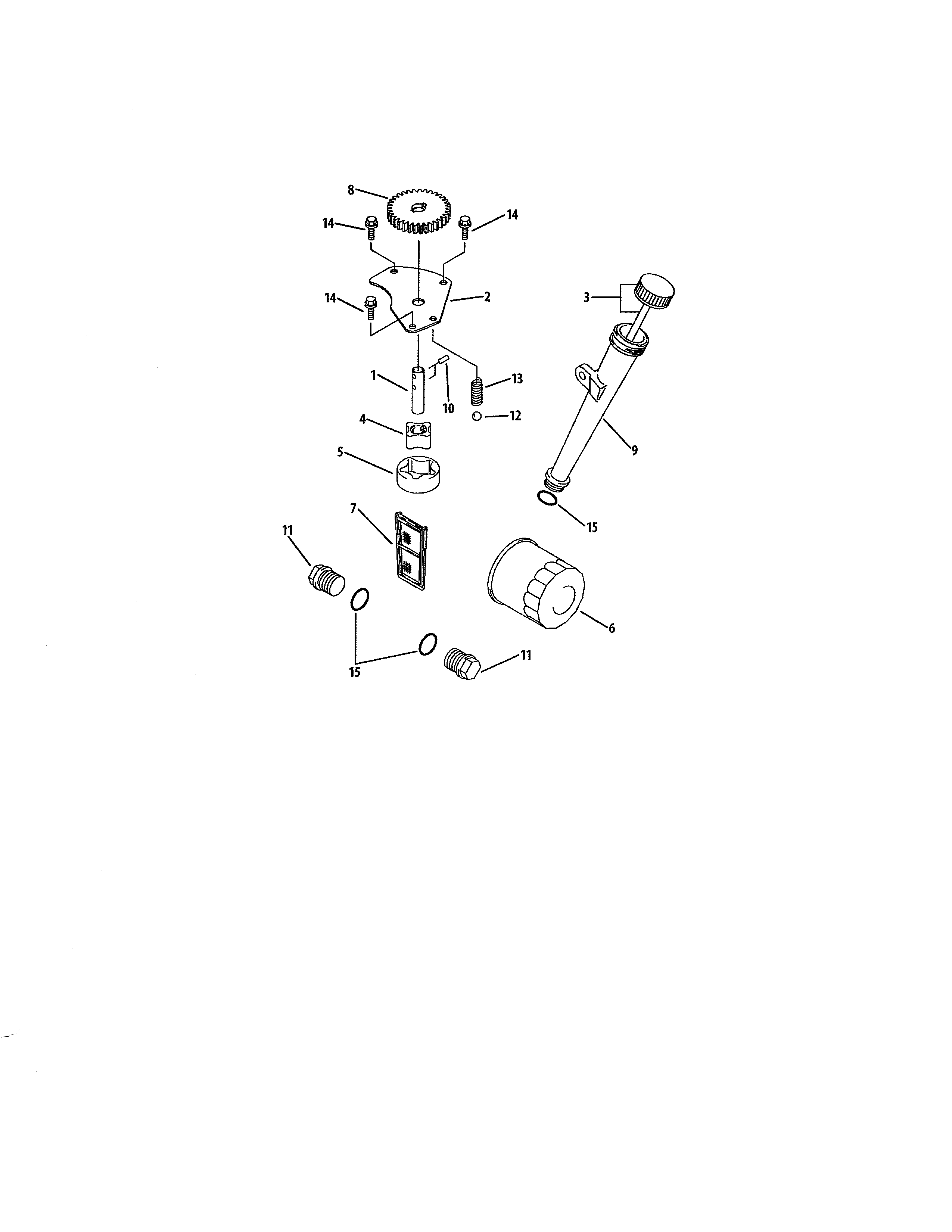 Cub Cadet 17AI2ACP056 lubrication diagram