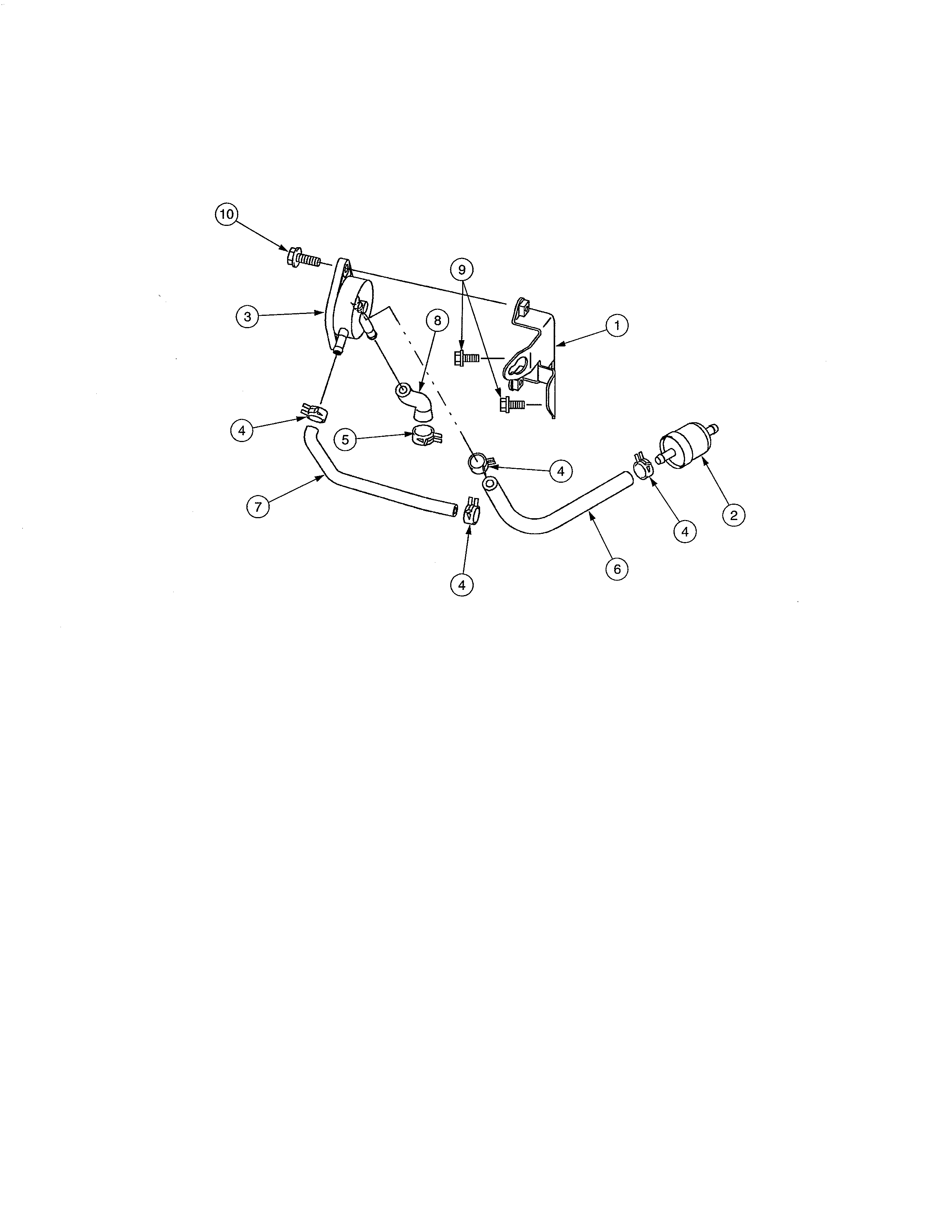 Cub Cadet 17AA5D7P756 fuel filter/pump diagram