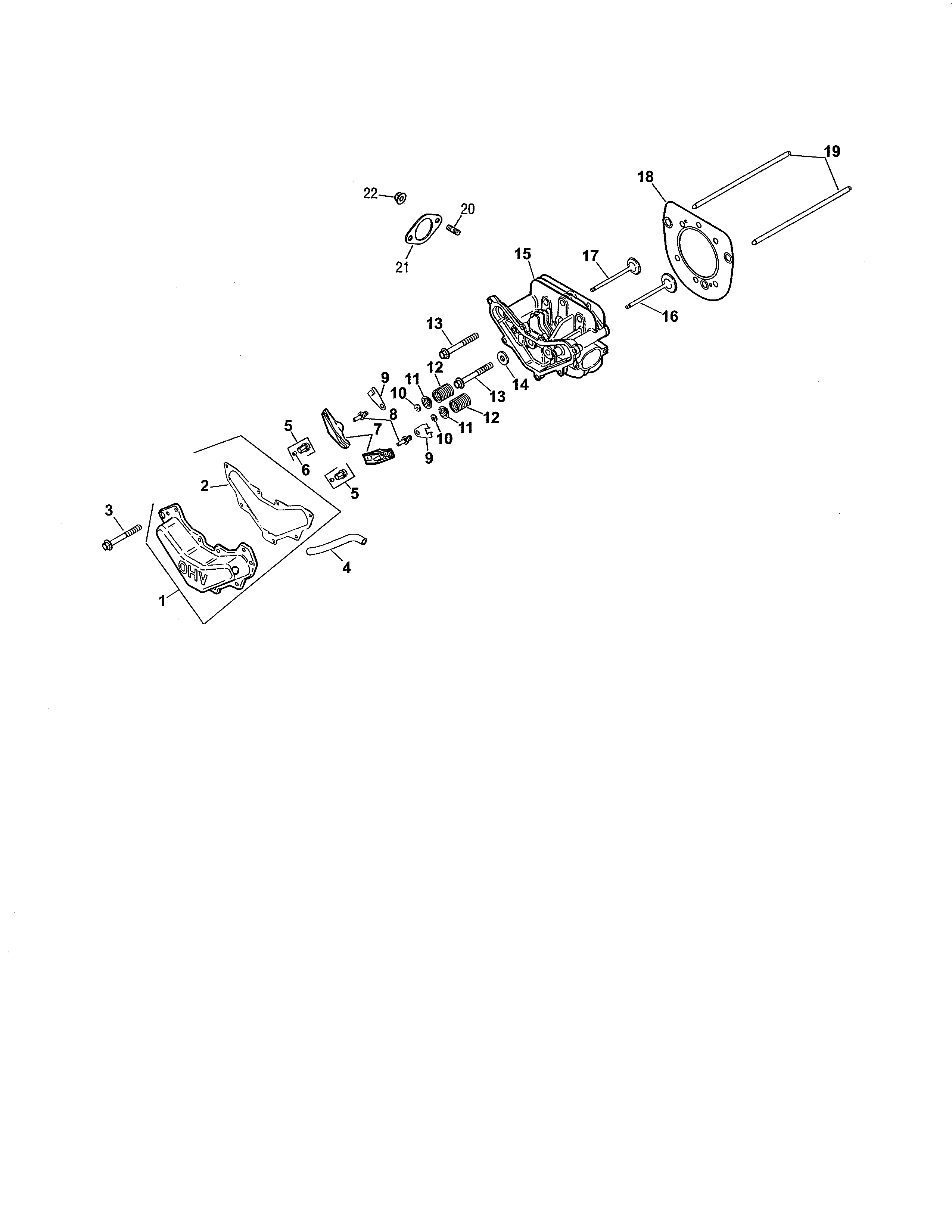 Cub Cadet 17AE2ACG756 cylinder head diagram
