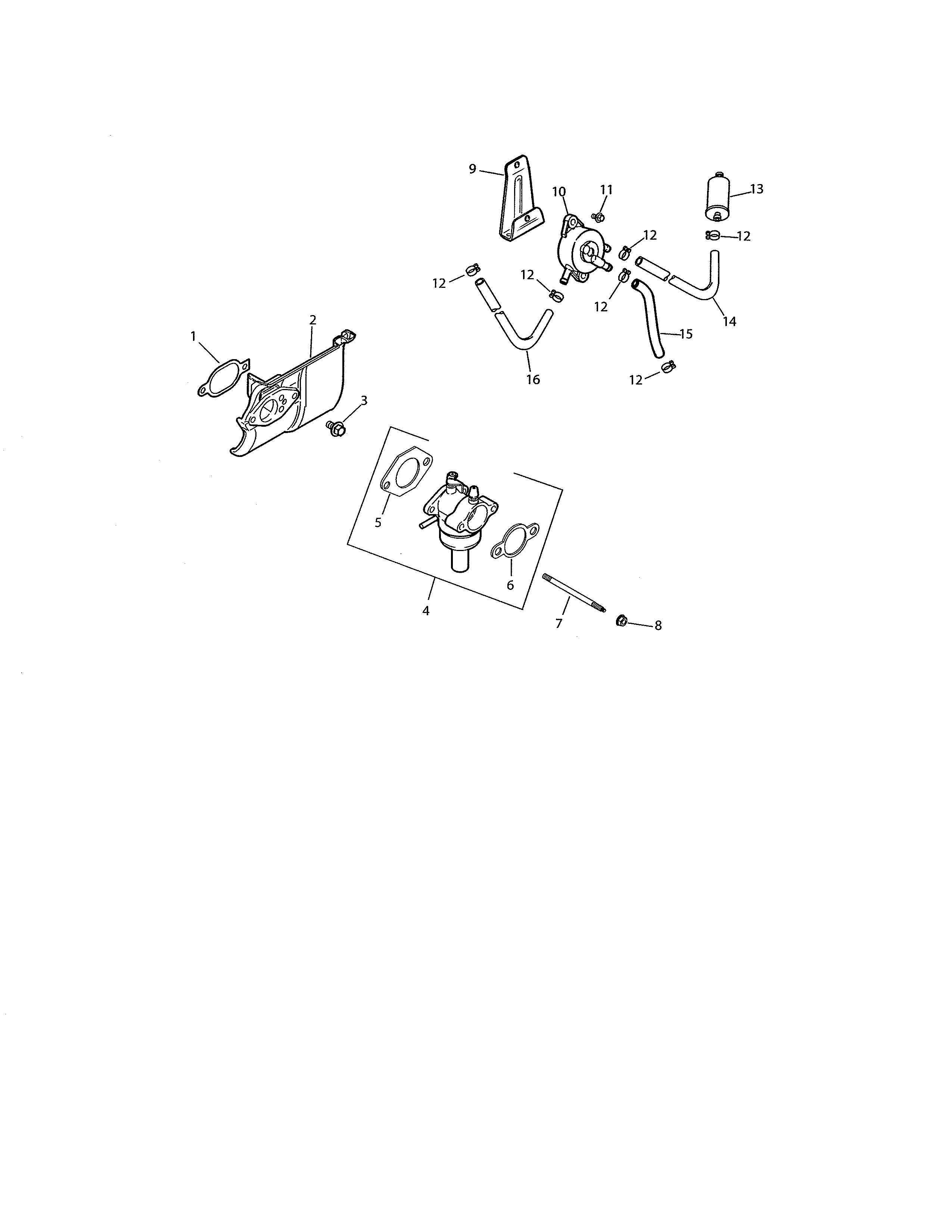 Cub Cadet 17AE2ACG756 fuel system diagram