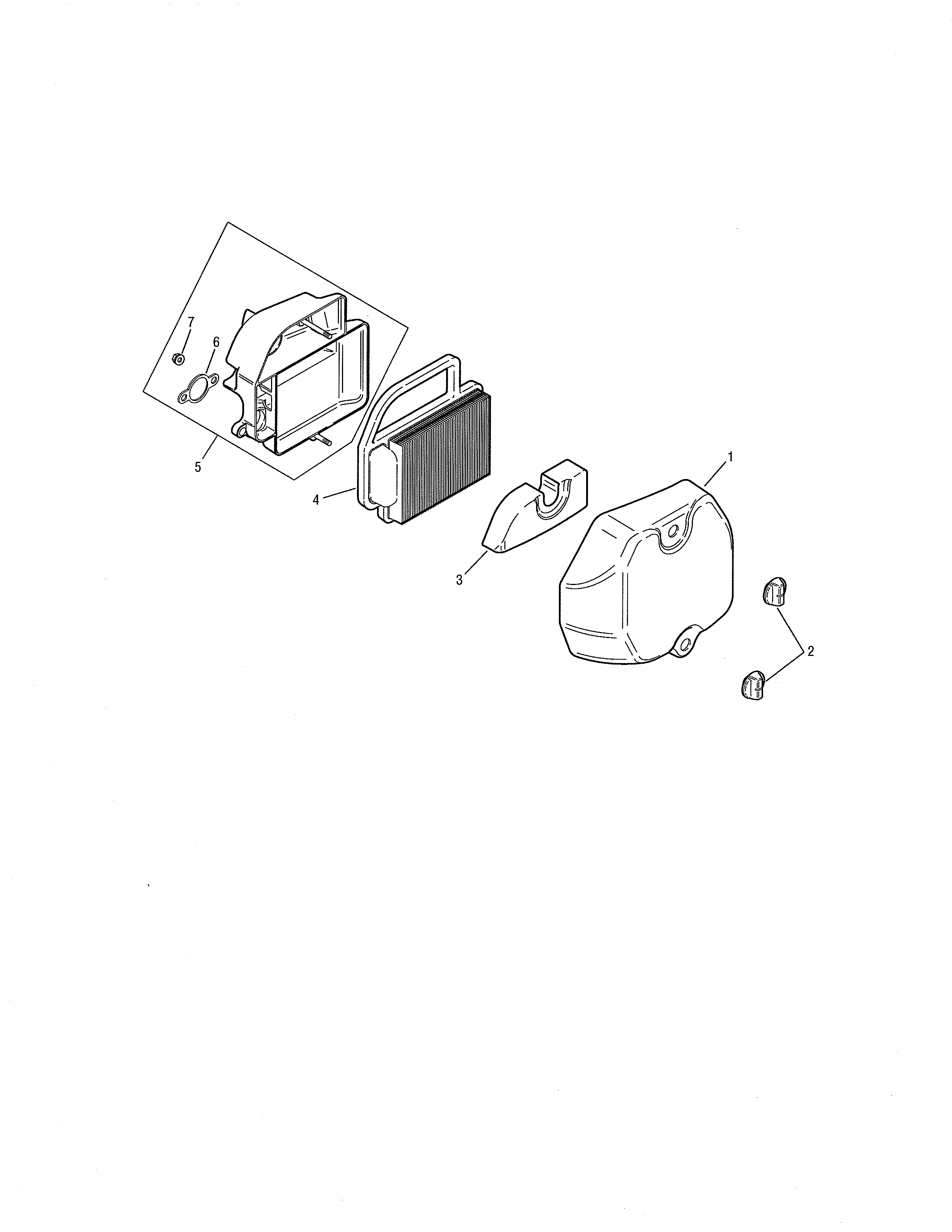 Cub Cadet 13AP11CP756 air intake/filtration diagram