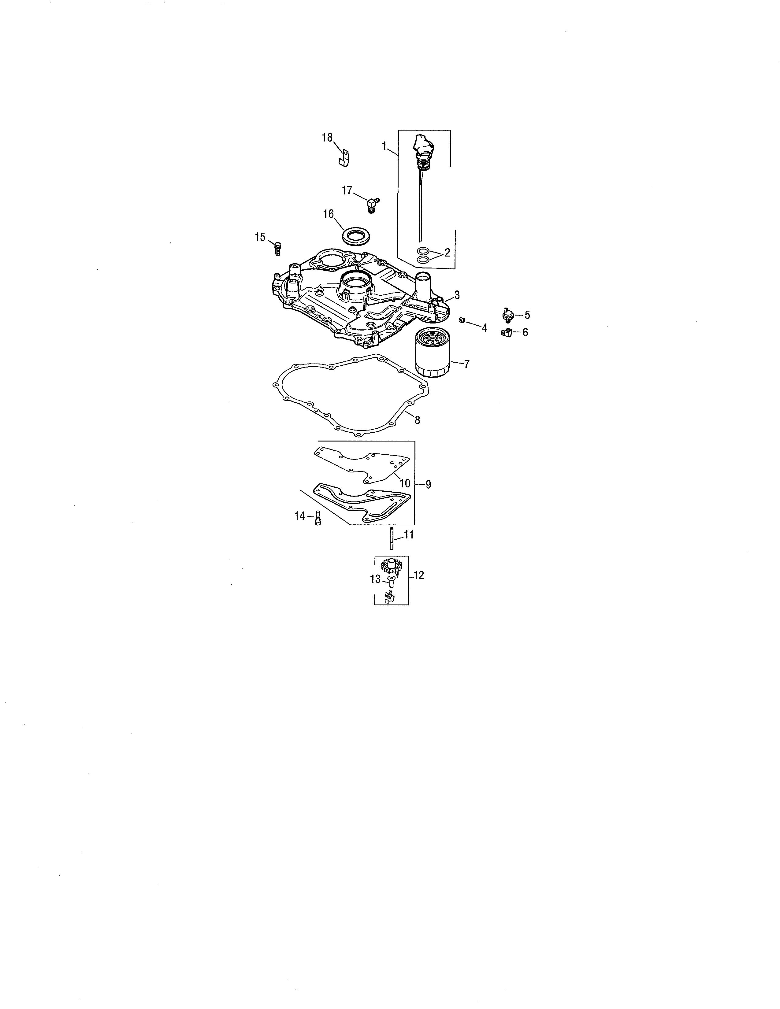 Cub Cadet 13AP11CP756 oil pan/lubrication diagram