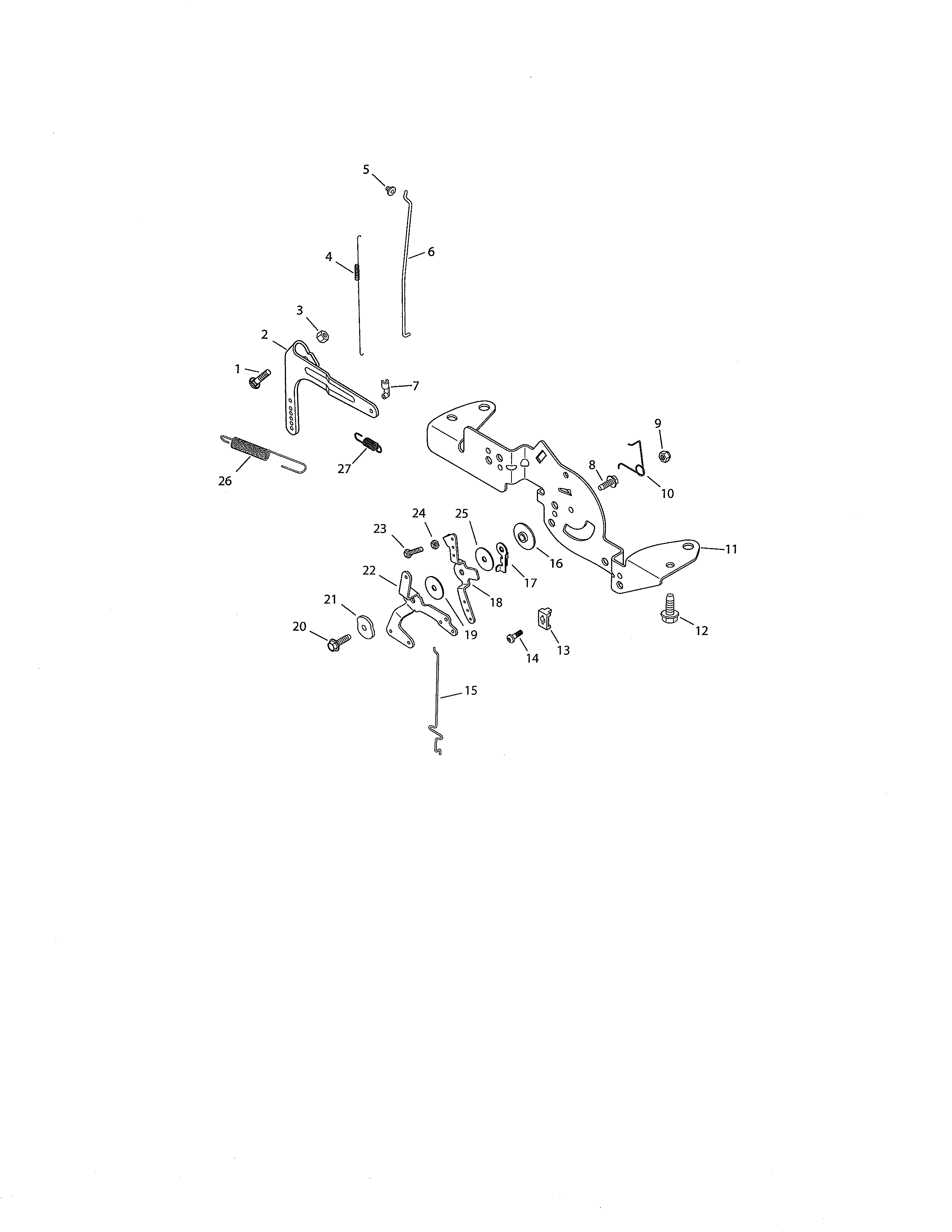 Cub Cadet 13AP11CP756 engine controls diagram